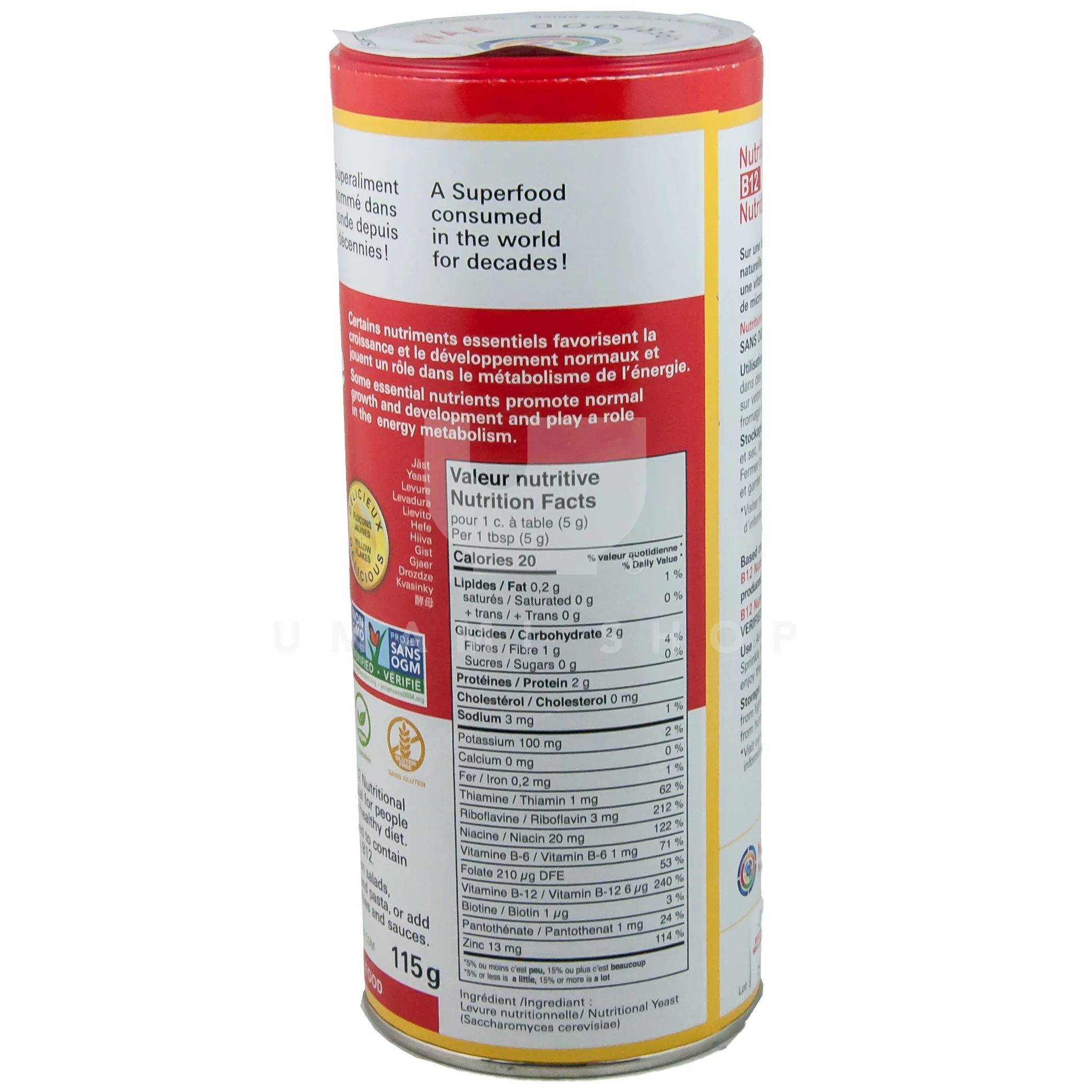Nutritionnelle Yeast B12 (GF) - Image 2