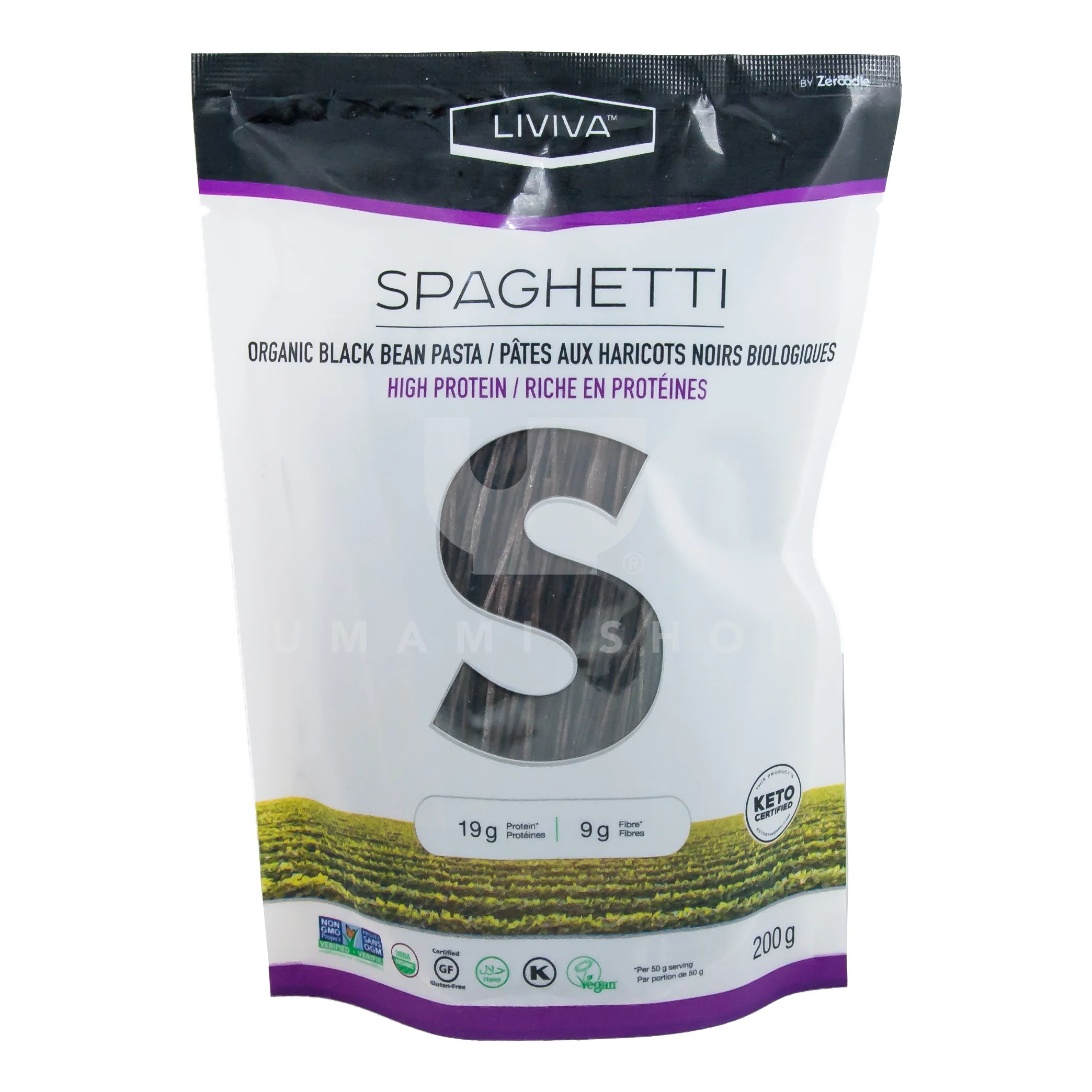 Org Black Bean Spaghetti GF,V