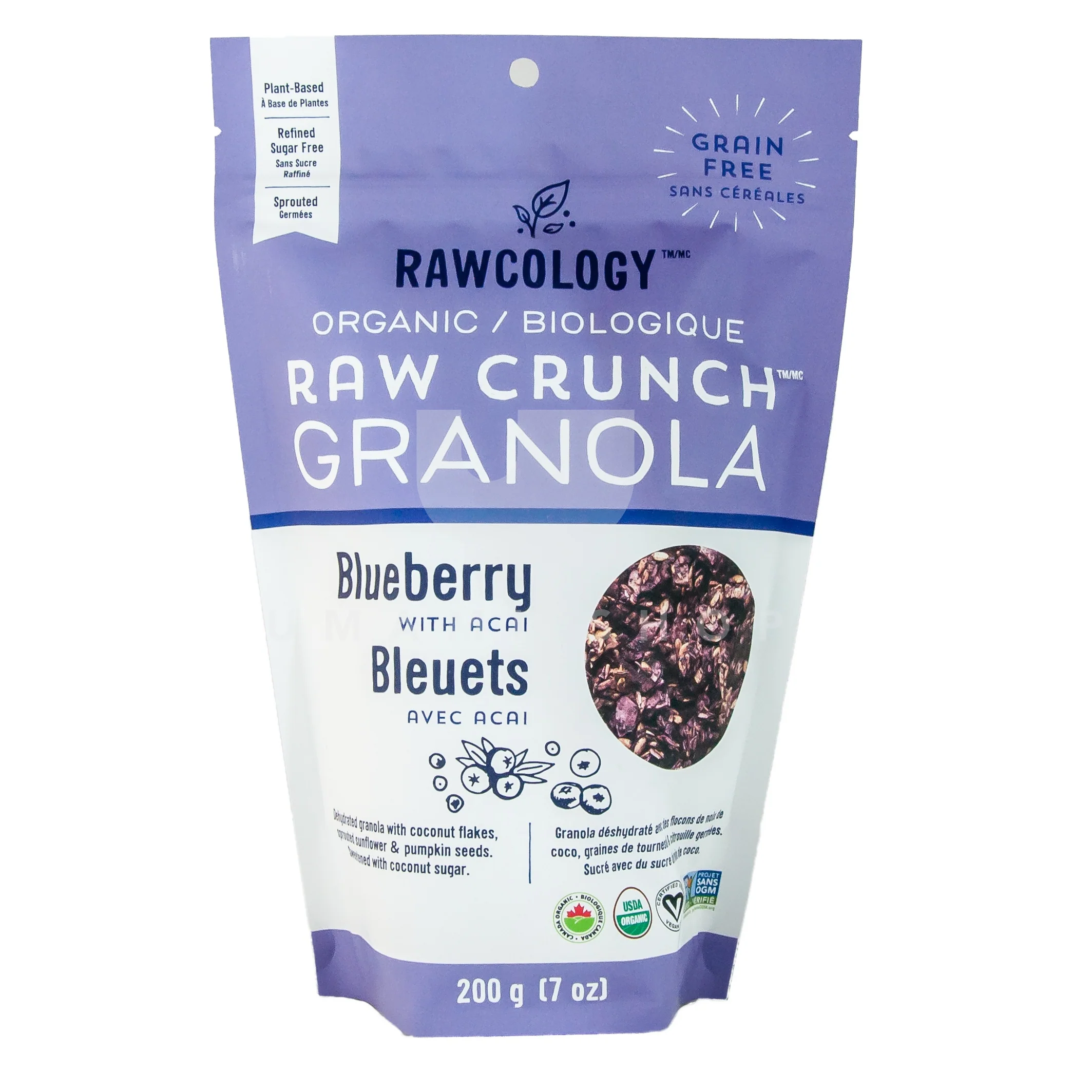 Org.Blueberry Acai Granola (V)