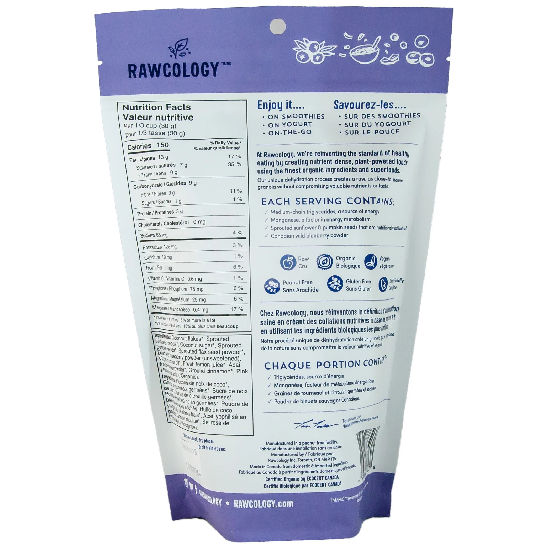 Org.Blueberry Acai Granola (V) - Image 2