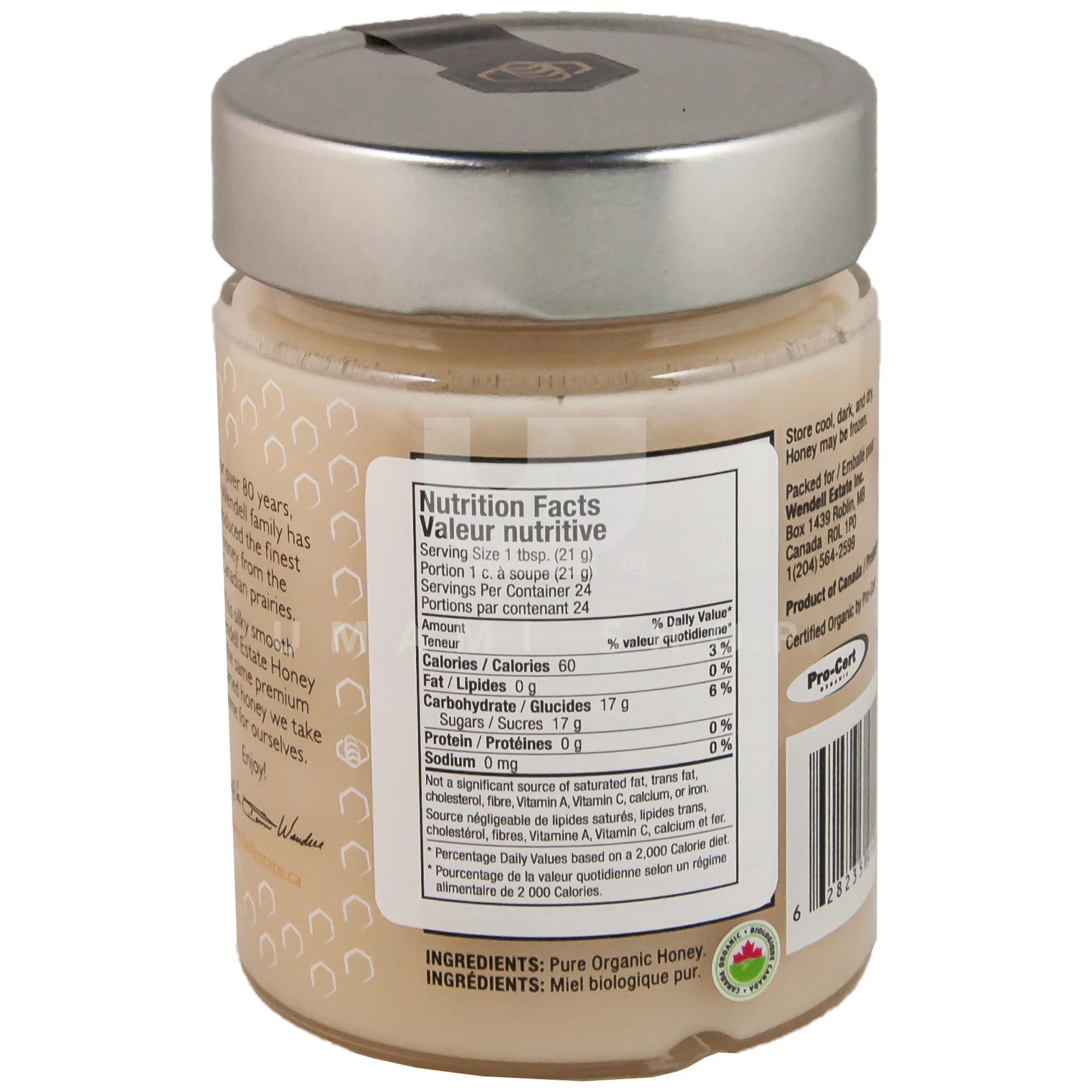 Org. Raw Creamy Prairie Honey - Image 2
