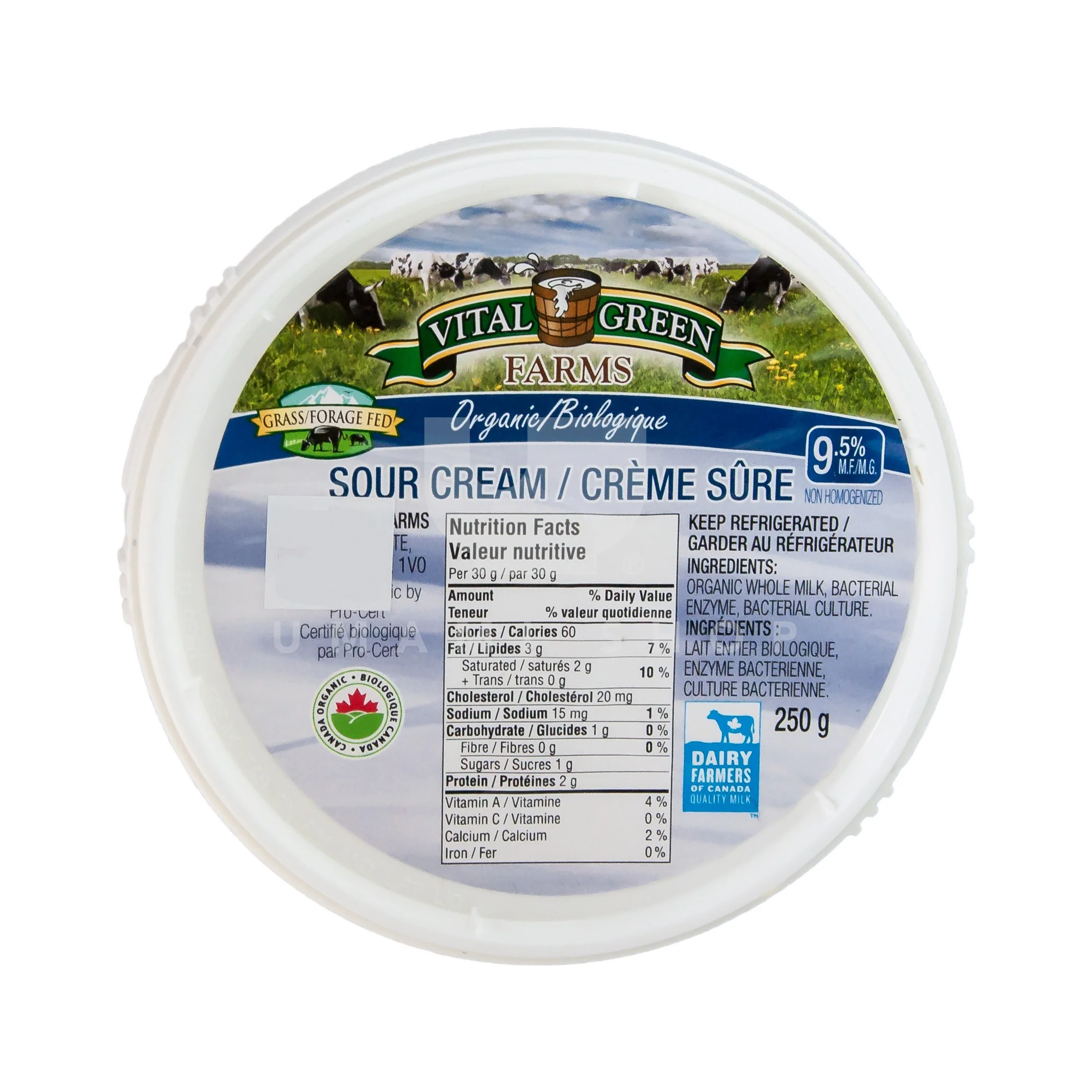 ORGANIC Sour Cream 9.5%