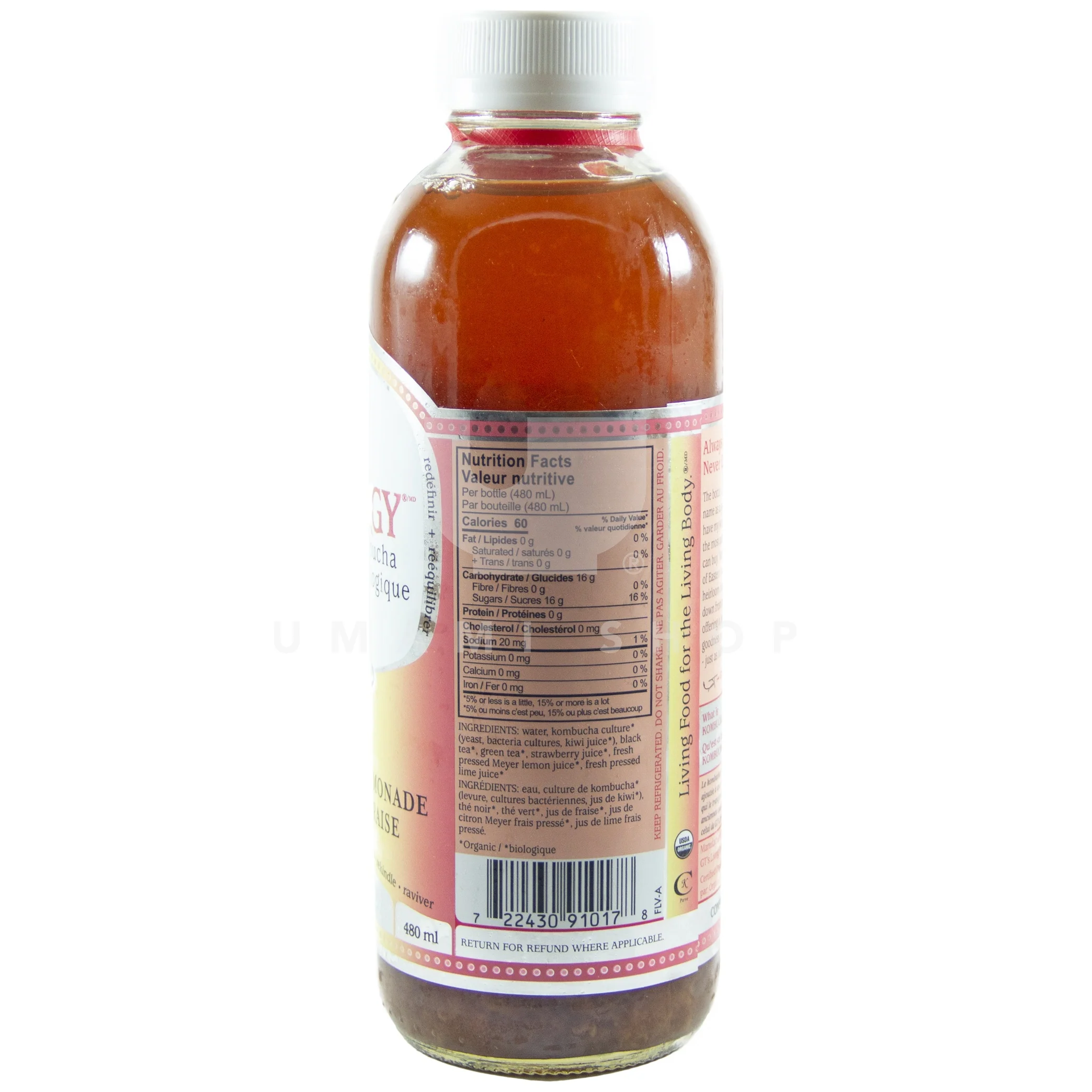 Org. Kombucha Strawberry Lem - Image 2