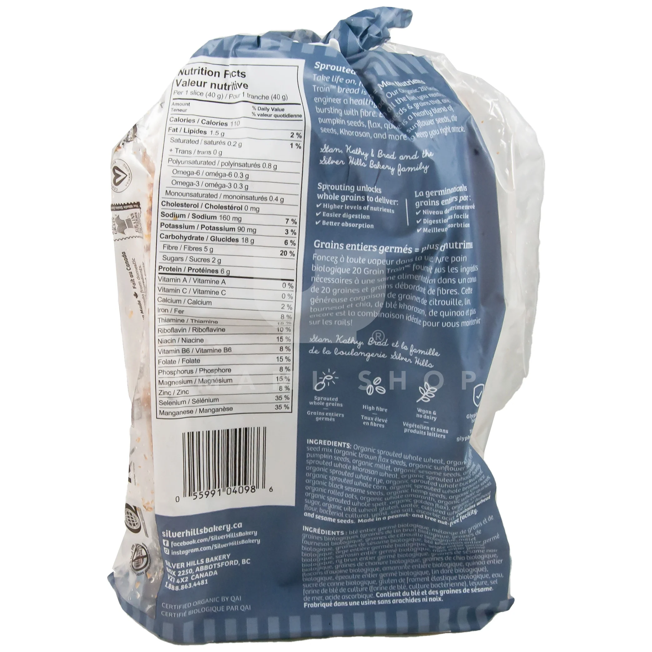 Organic 20 Grain Train Bread - Image 2