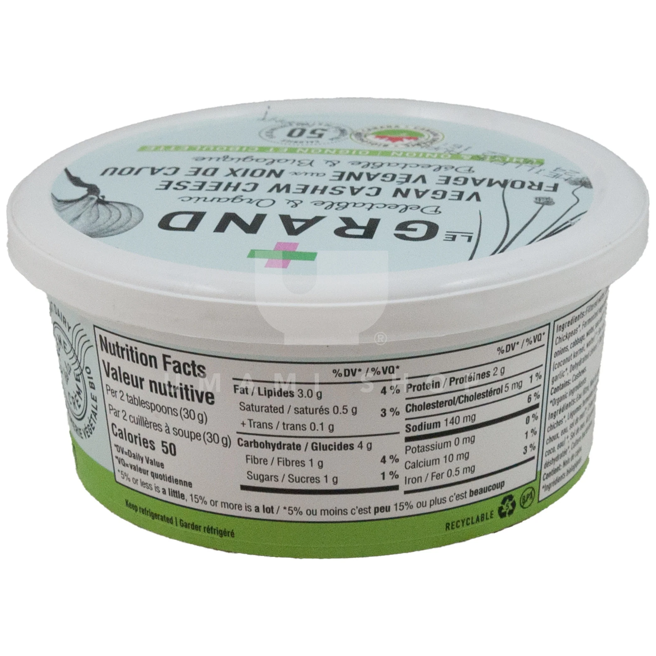 ORGANIC Cashew Cheese Chive & Onion (V) - Image 2