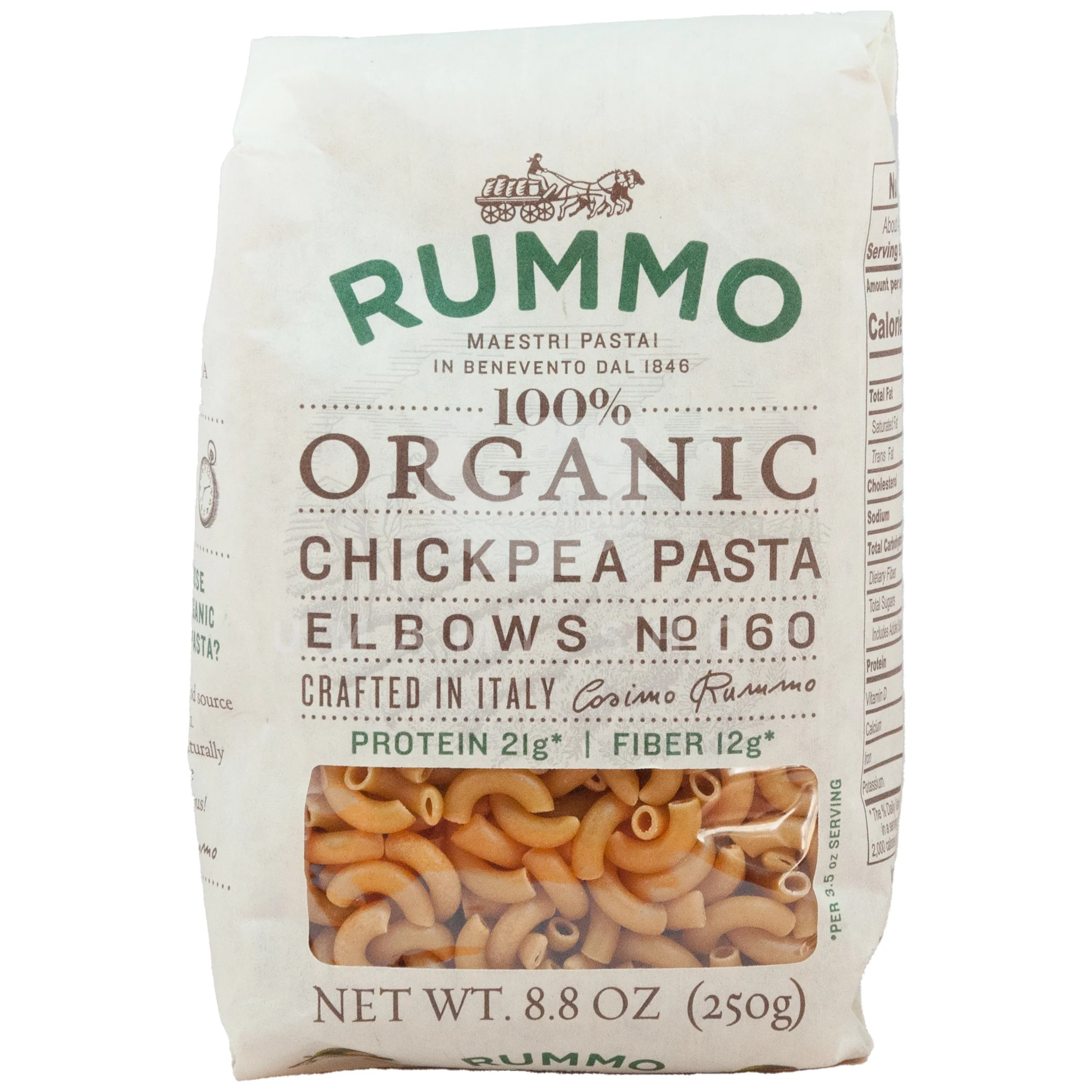 ORGANIC Chickpea Elbows No 160  (GF)