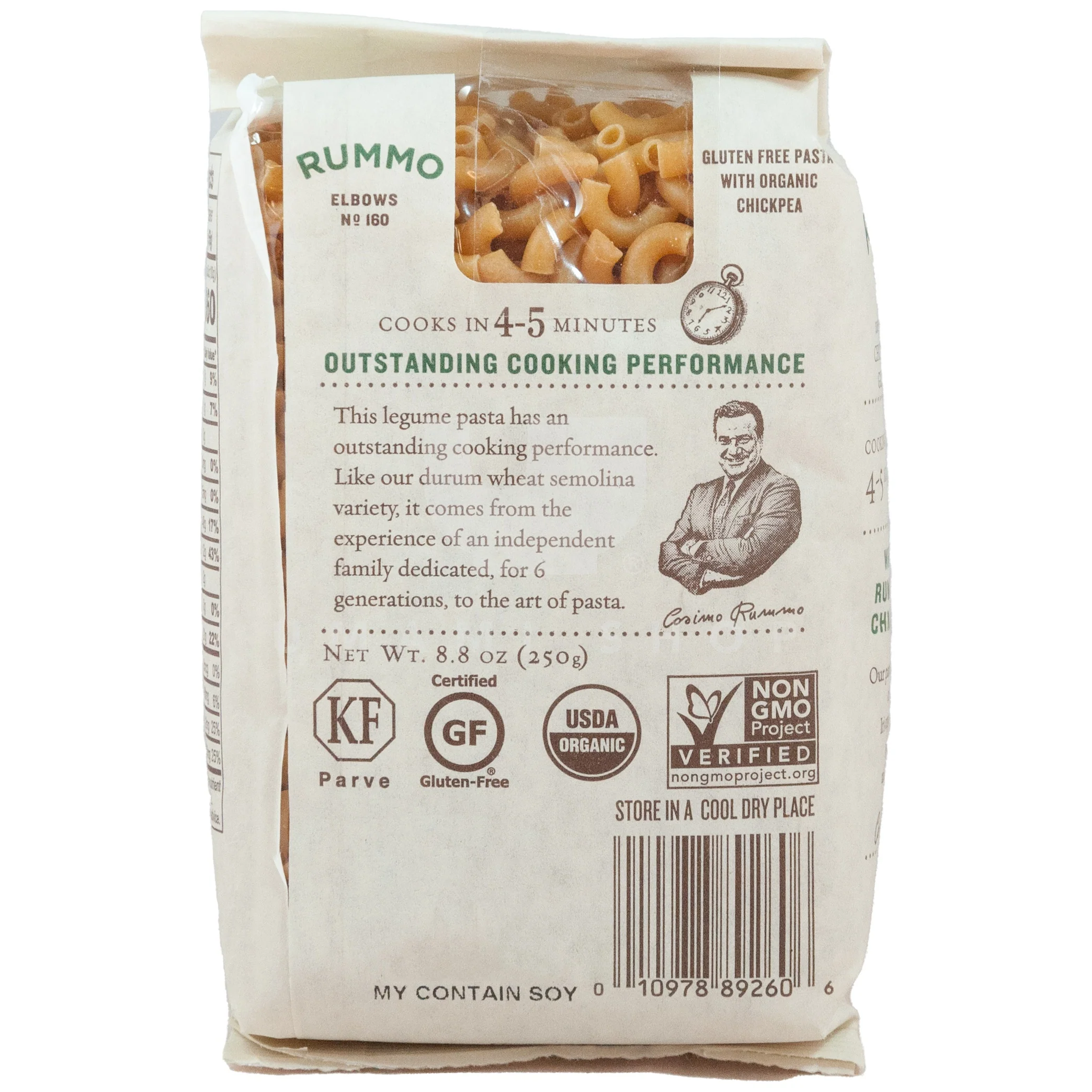 ORGANIC Chickpea Elbows No 160  (GF) - Image 2