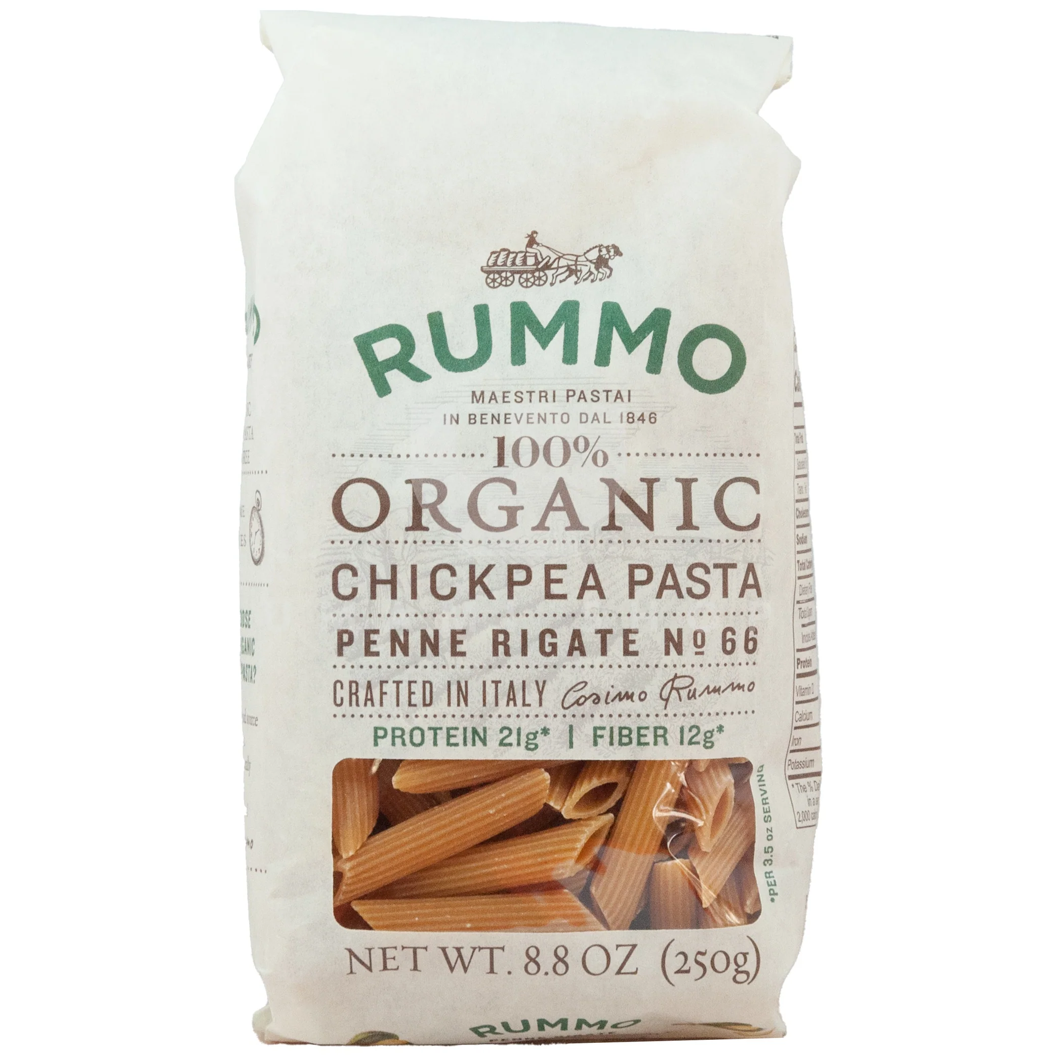 ORGANIC Chickpea Penne Rigate No 66  (GF)