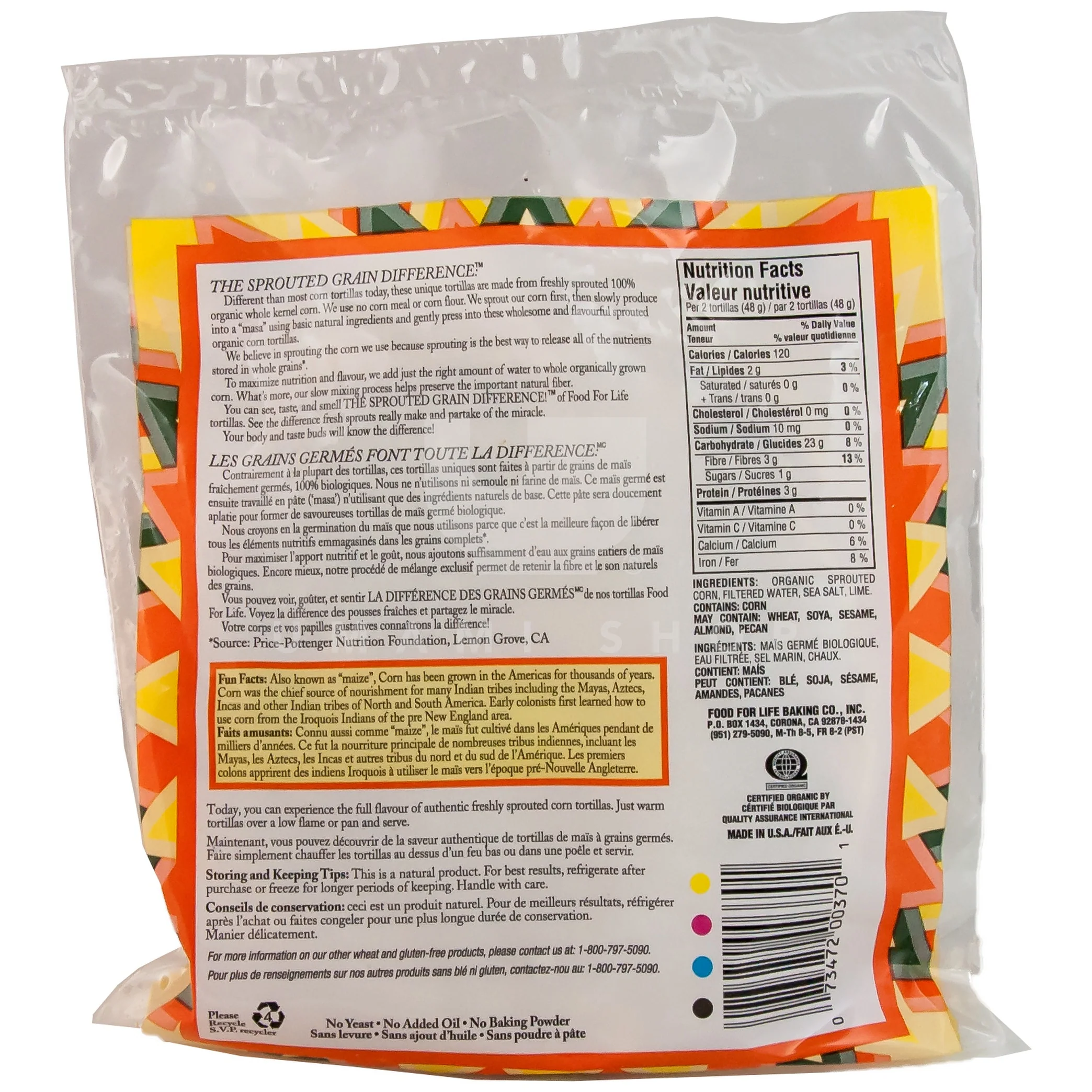 ORGANIC Sprouted Corn Tortillas (GF) - Image 2