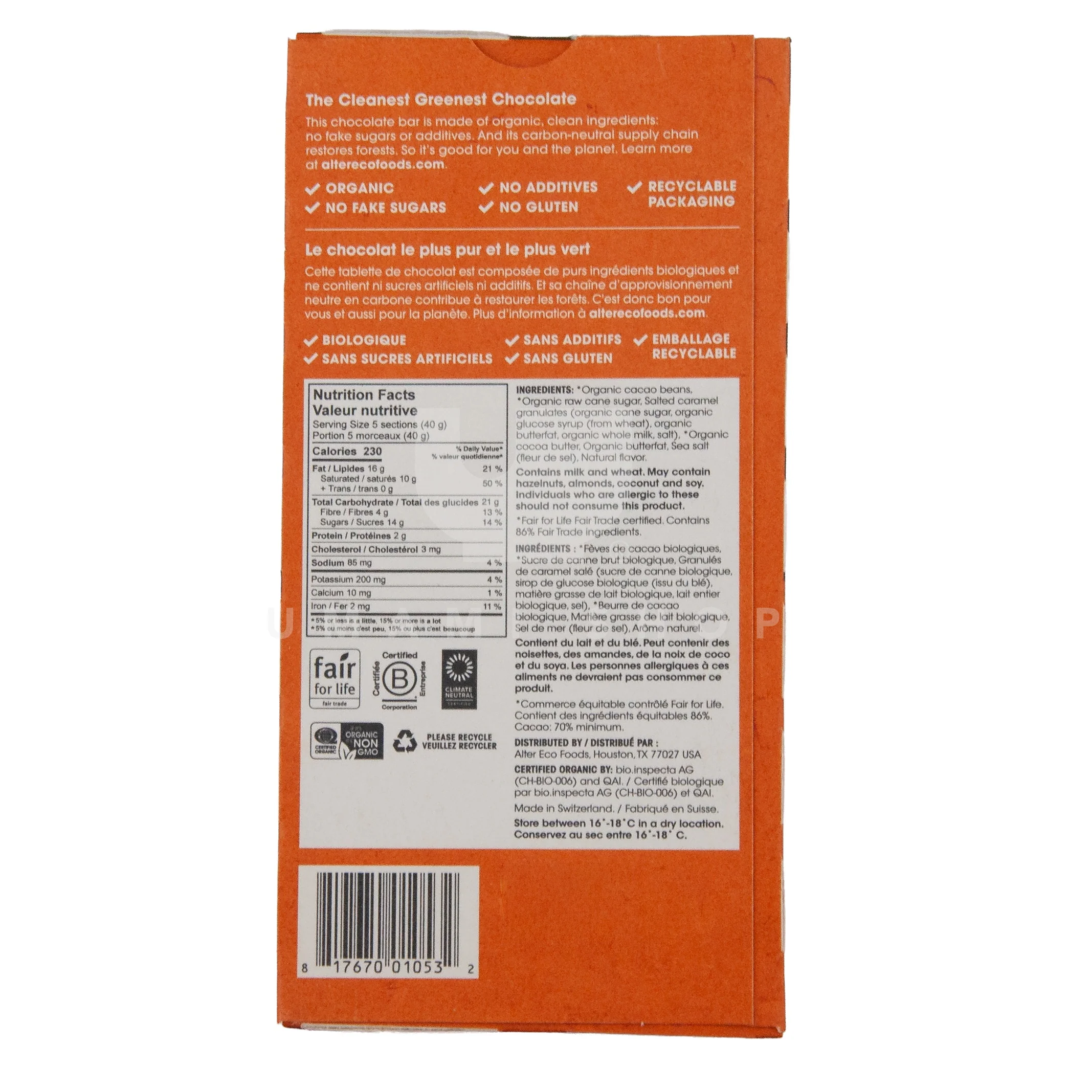 ORGANIC Dark Chocolate "Burnt Caramel" - Image 2