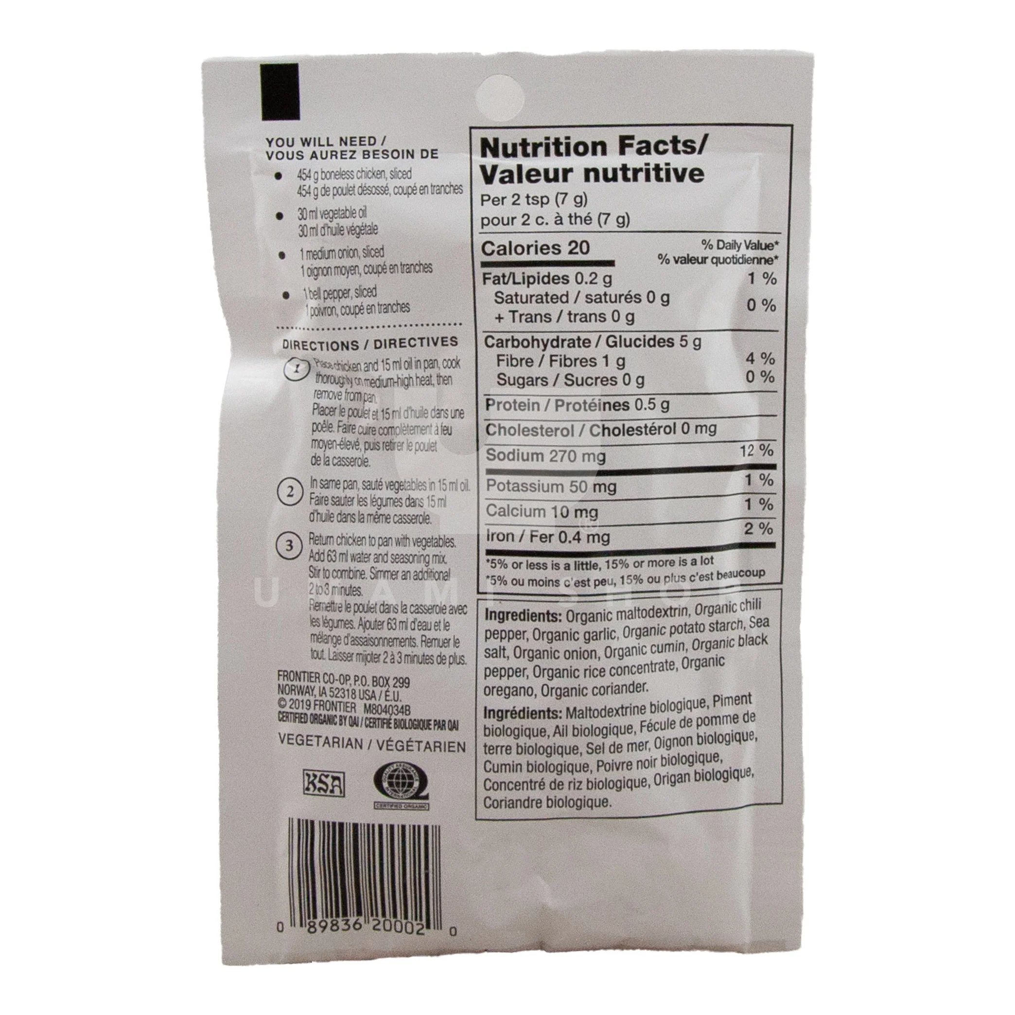 ORGANIC Fajita Seasoning - Image 2