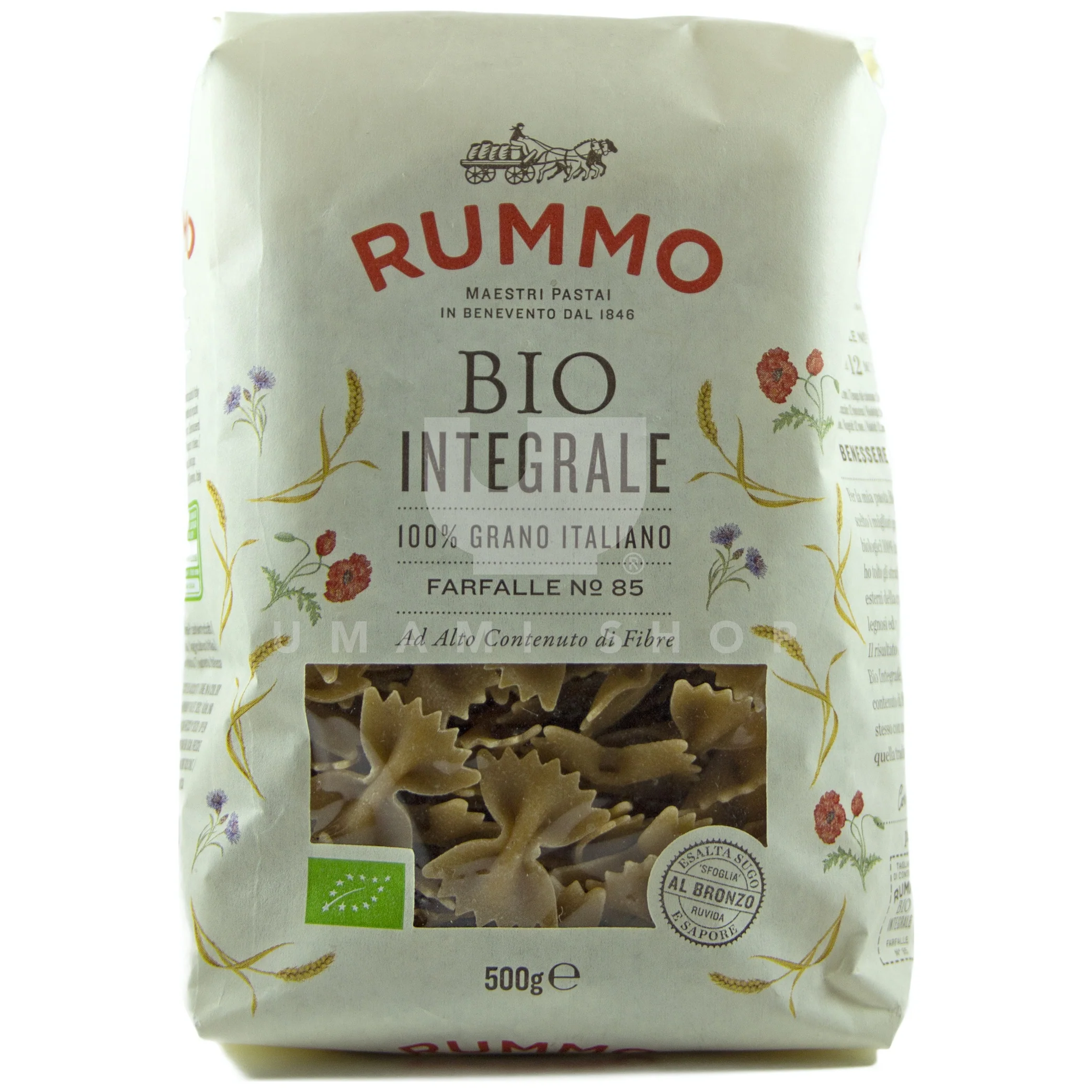 ORGANIC Whole Wheat Pasta Farfalle No85