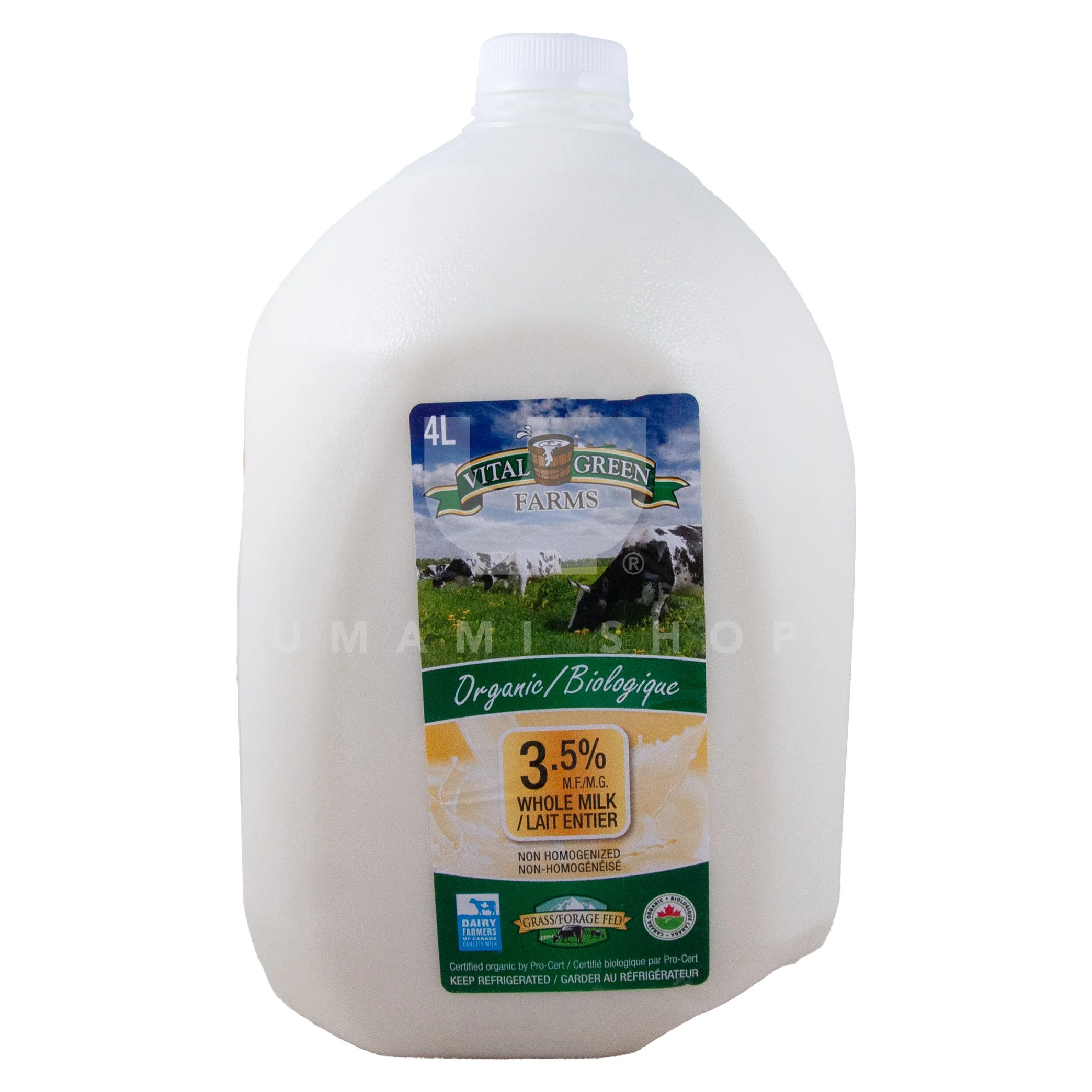 ORGANIC Whole Milk 3.5% (4Liter)