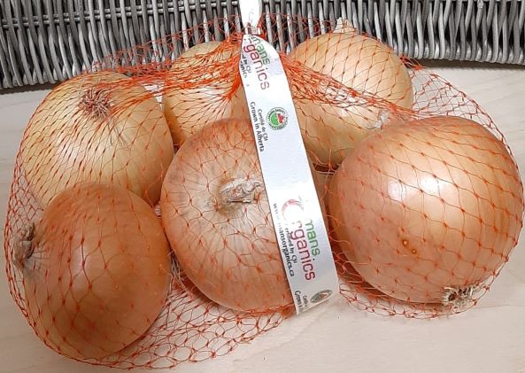 ORGANIC Onions Yellow 3lbs (Local)