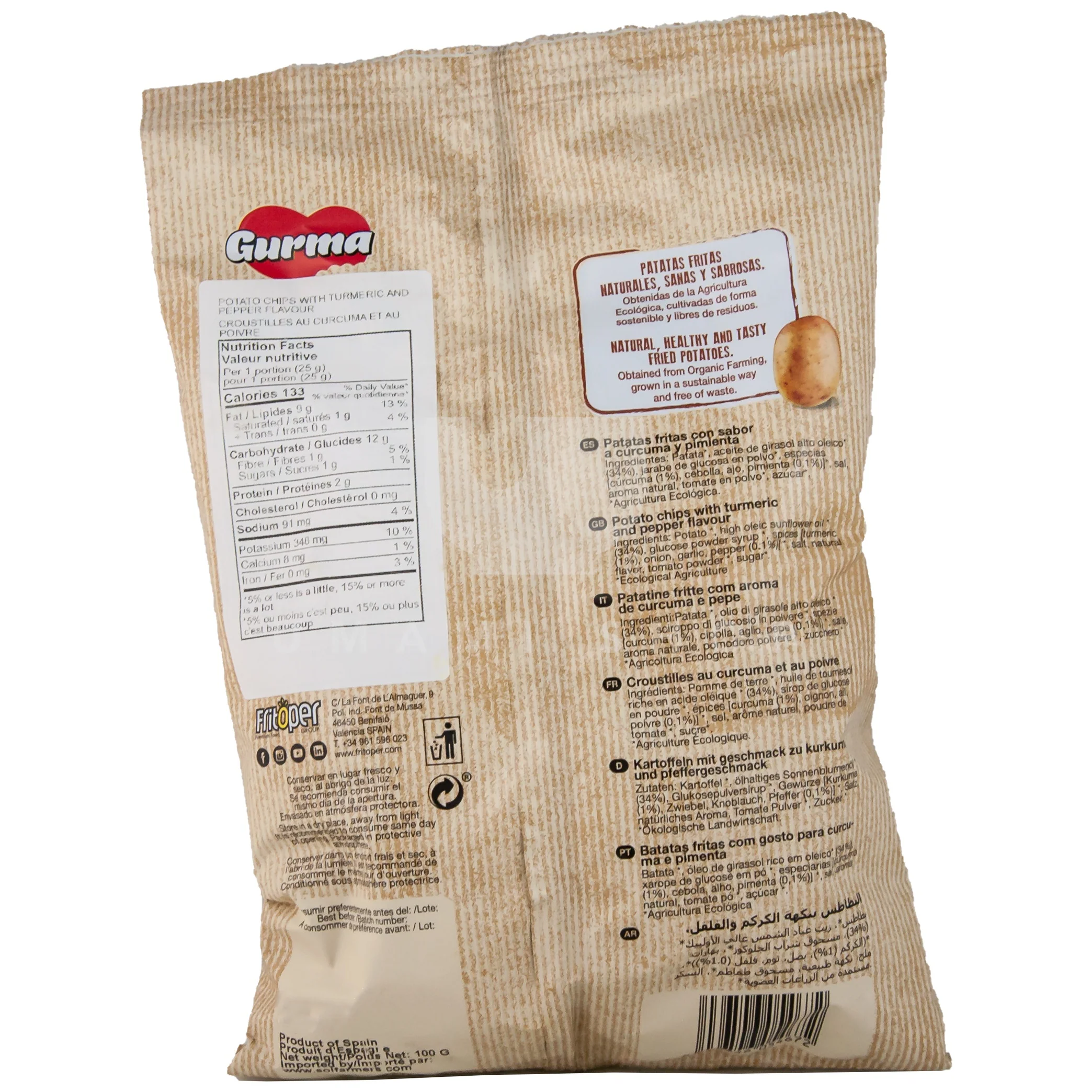 ORGANIC Potato Chips Turmeric - Image 2