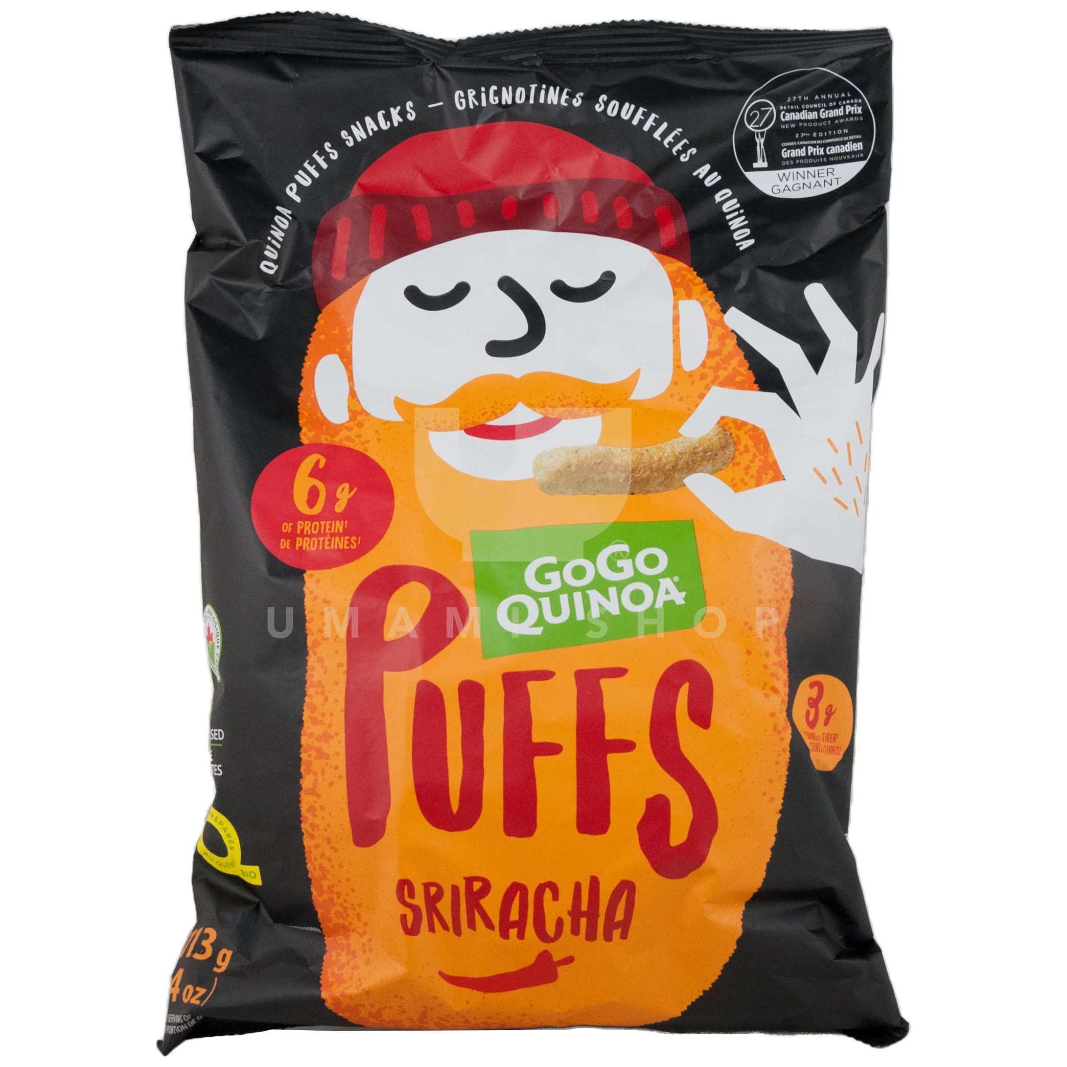 ORGANIC Quinoa Puffs Sriracha (GF,V)