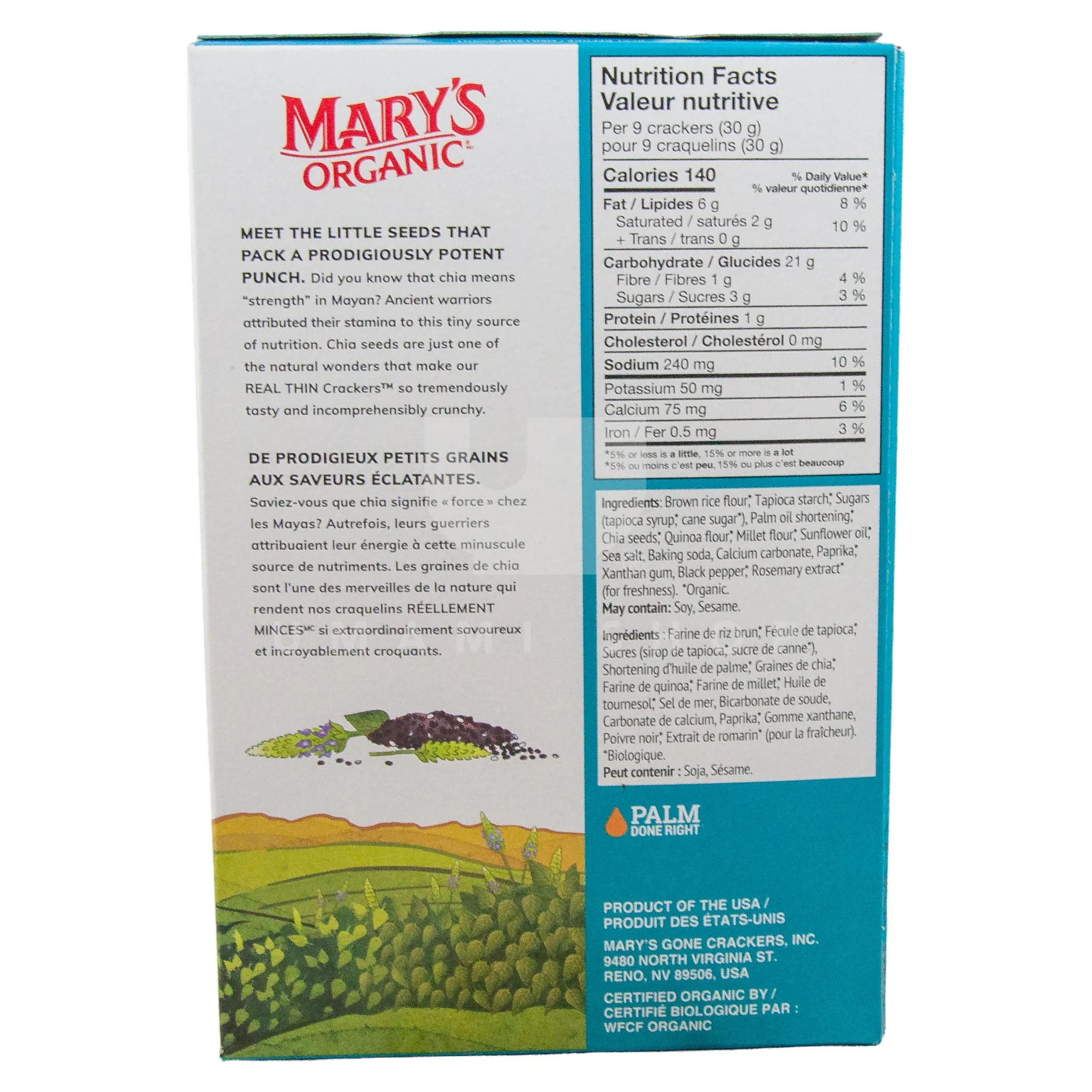 ORGANIC Real Thin Crackers Se Salt - Image 2