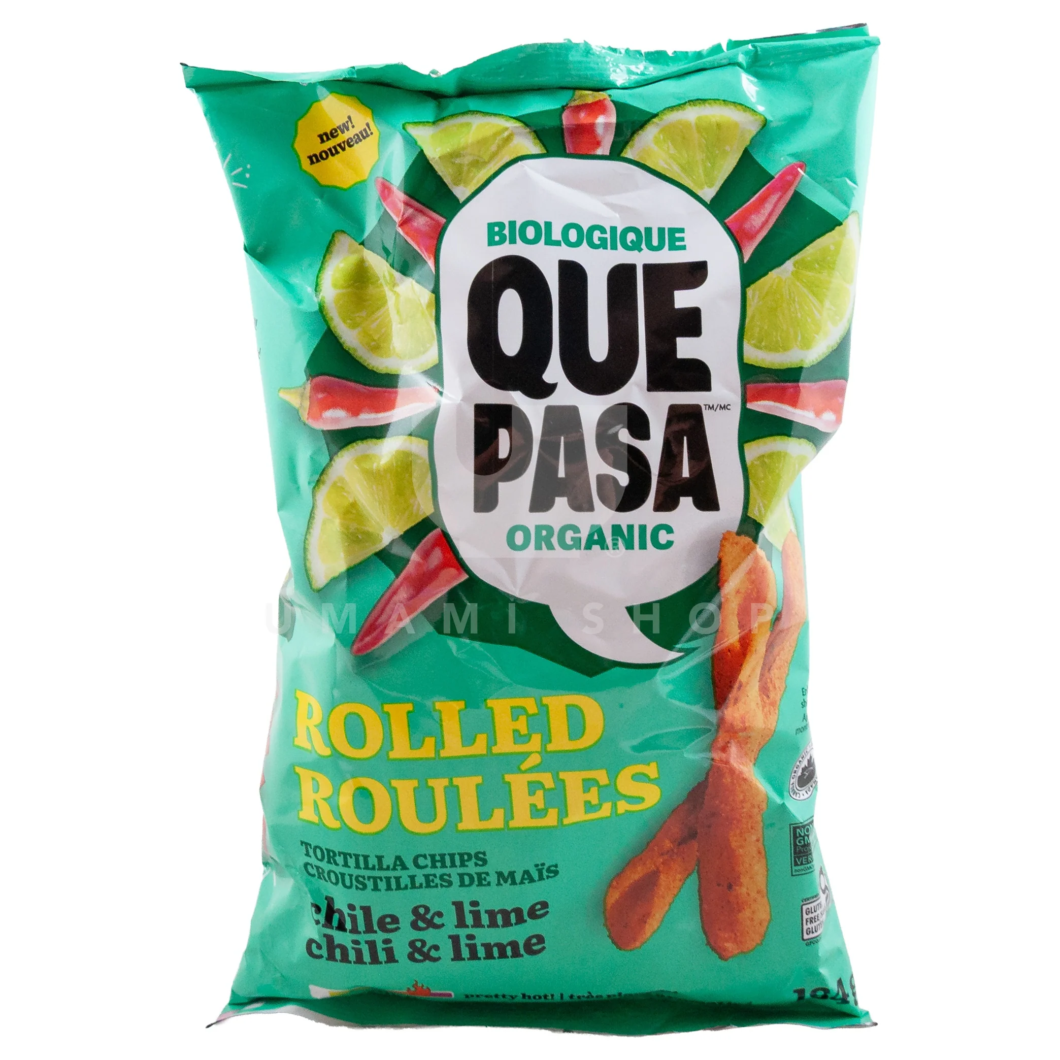 ORGANIC Rolled Tortilla Chips Chili & Lime (GF)