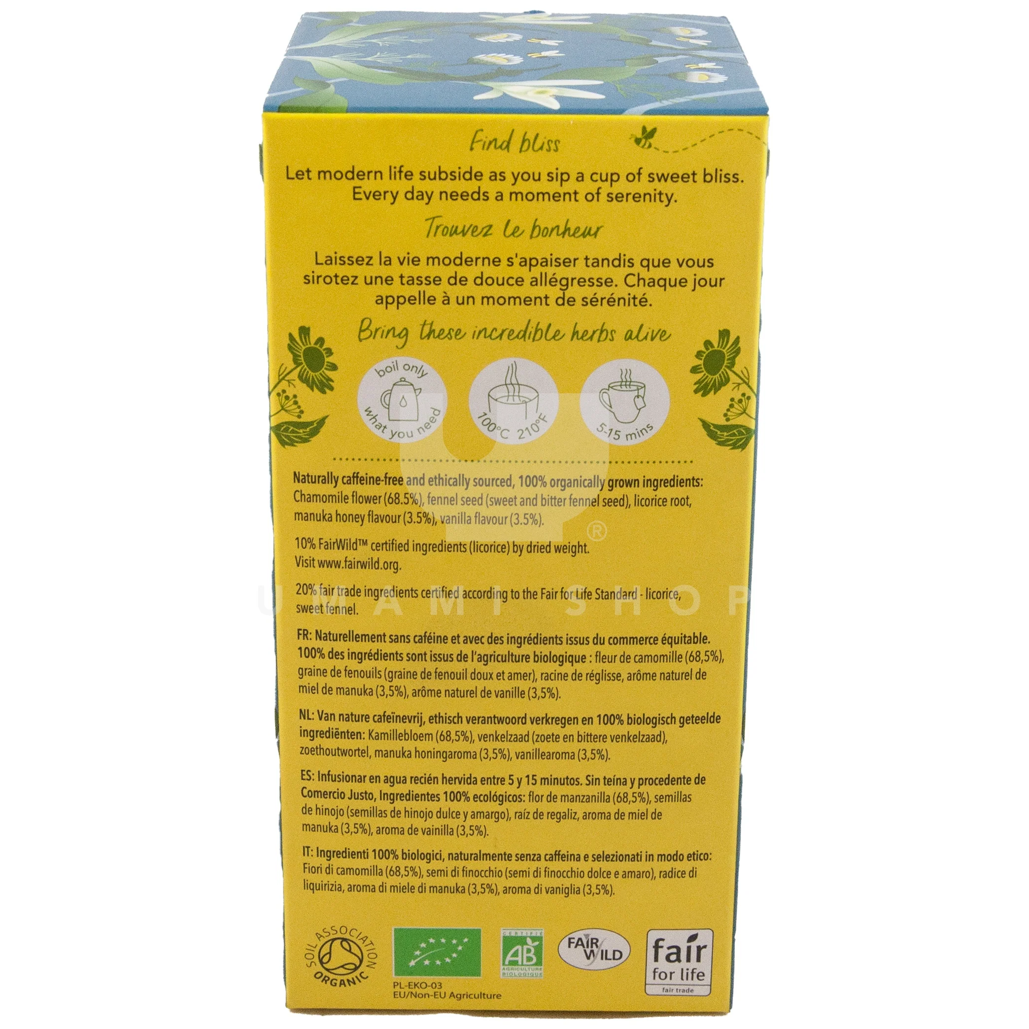 ORGANIC Tea w/Manuka Honey (20Bags) - Image 2