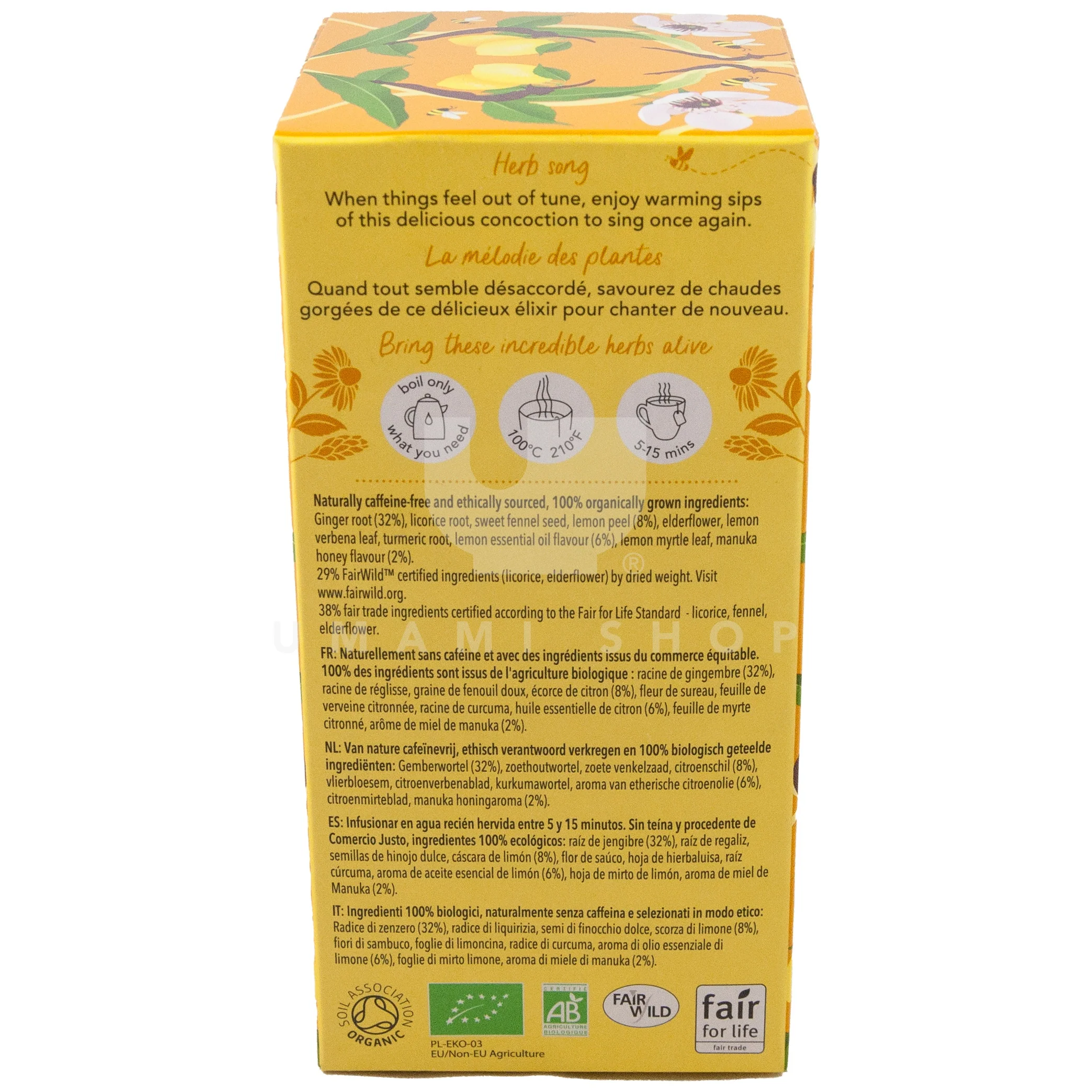 ORGANIC Tea w/Manuka Honey (20Bags) - Image 2