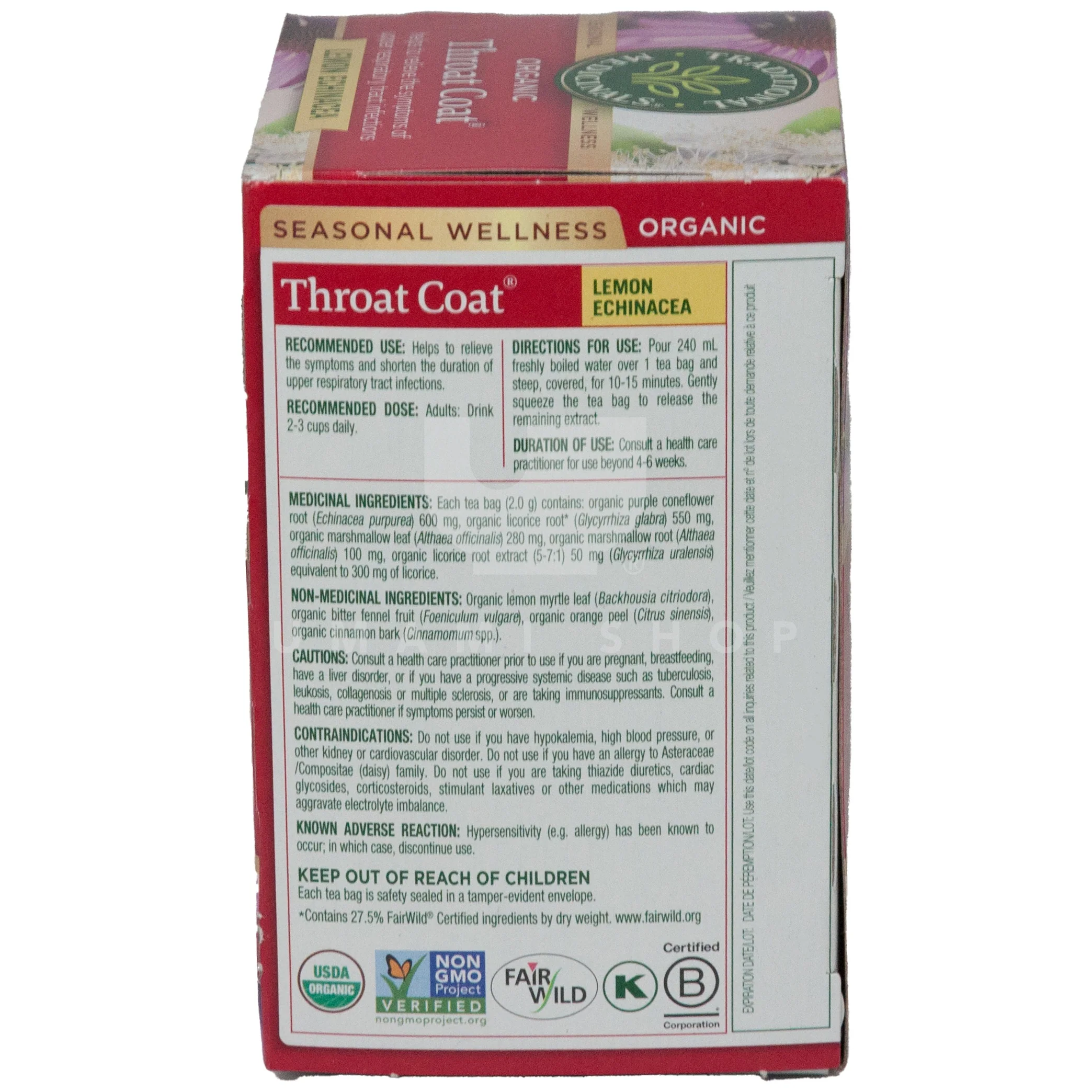 ORGANIC Throat Coat Tea (Bag) - Image 2