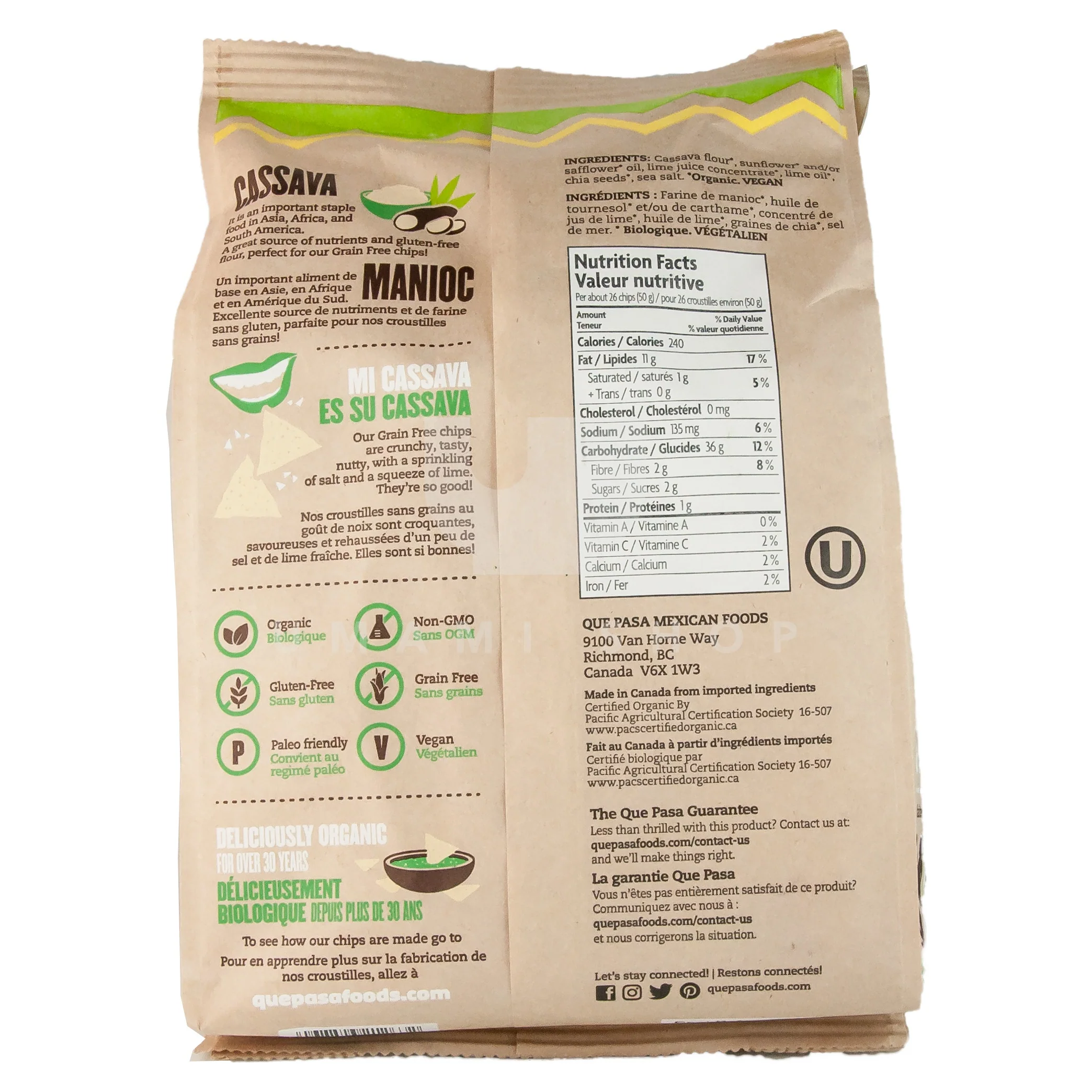 Organic Tortilla Chip Lime (GF - Image 2