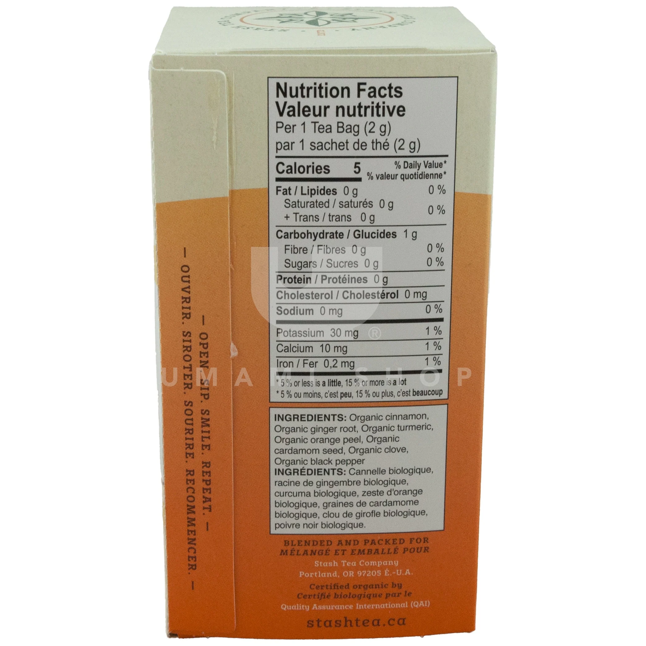 ORGANIC Turmeric Chai Tea (16Bag) - Image 2