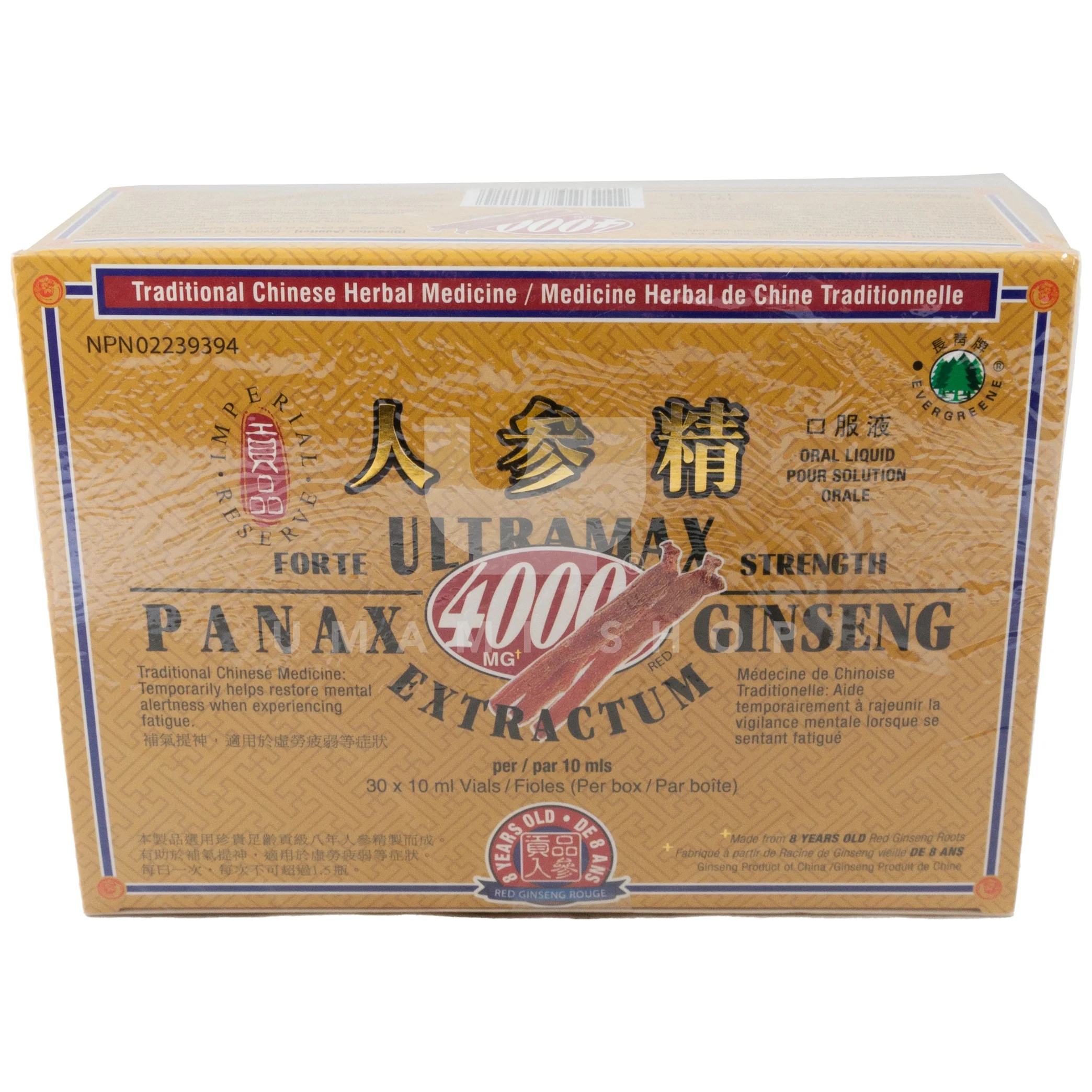 Panax Ginseng 30x10ml "4000"