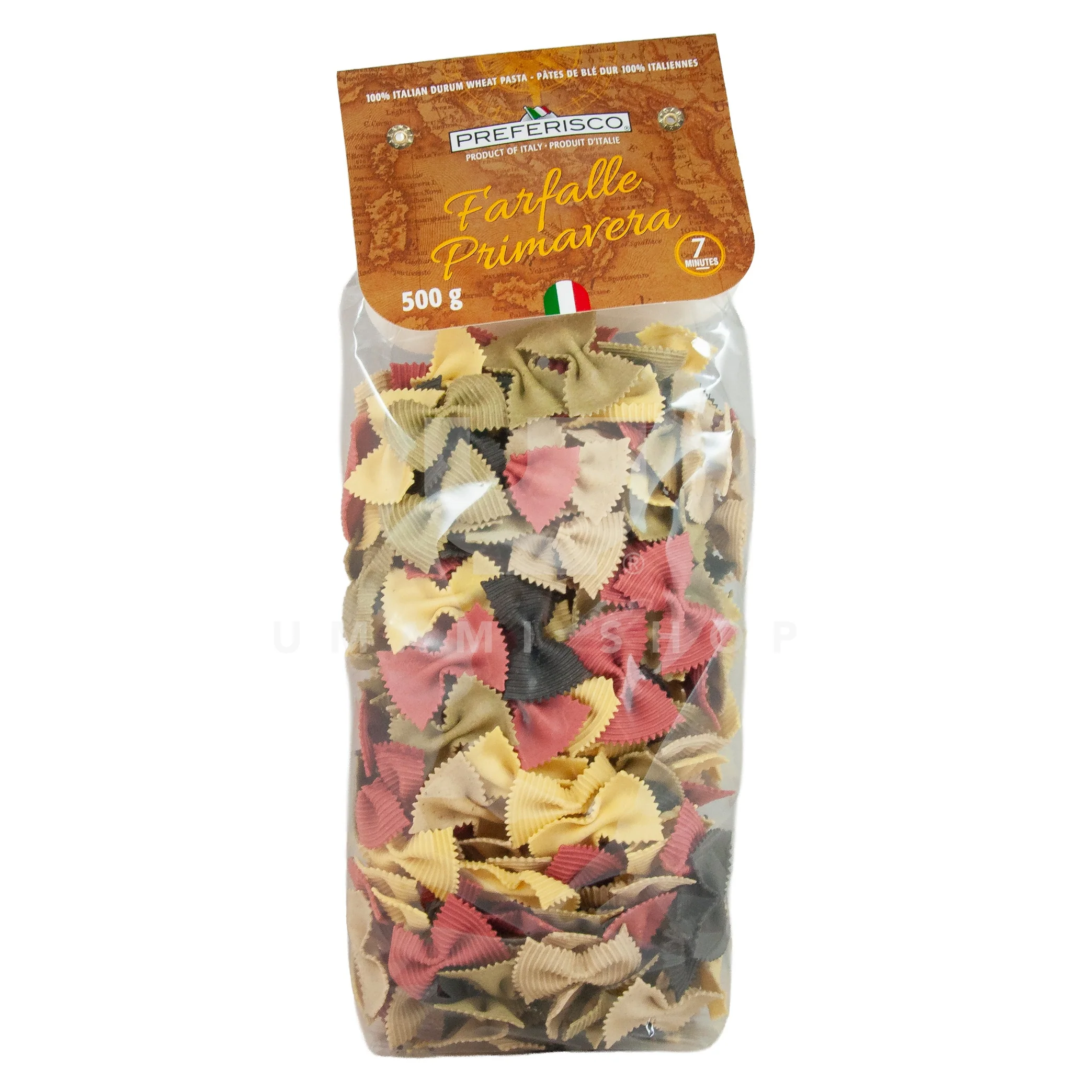 Pasta Farfalle Primavera Tricolor