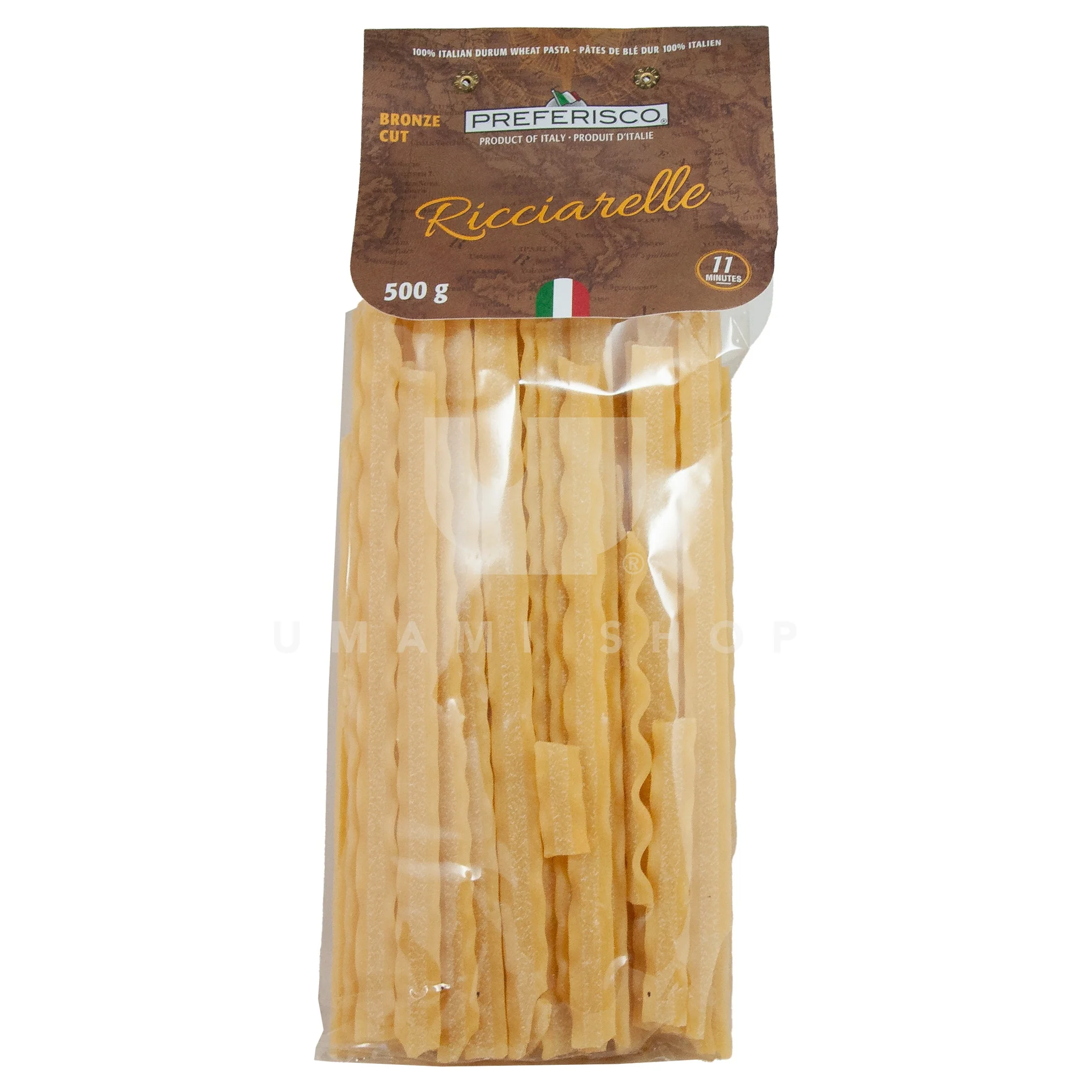 Pasta Ricciarelle (Flat, Ribbon-like)