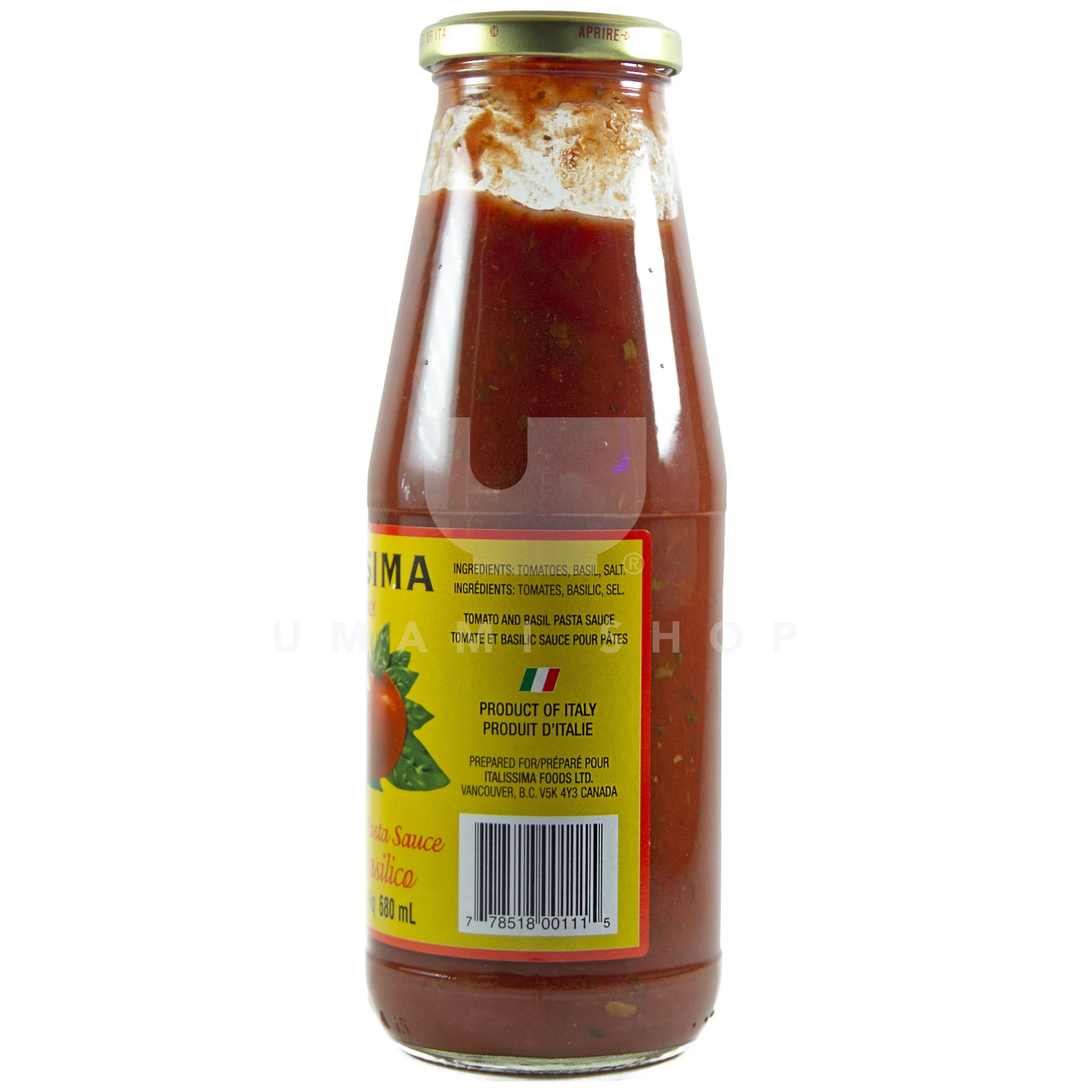 Pasta Sauce Basilico (Jar) - Image 2