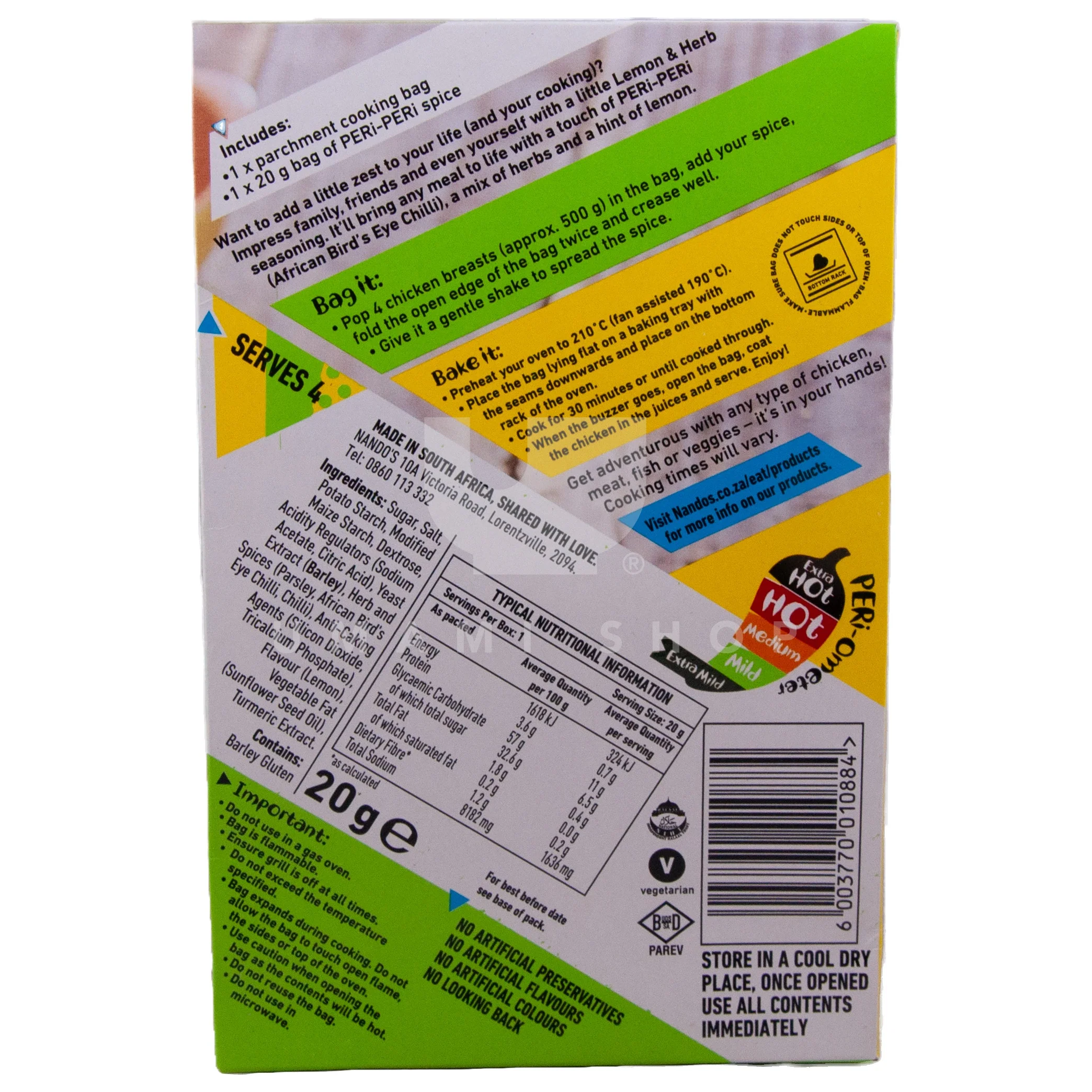 Peri-Peri Bag & Bake Lemon & Herb - Image 2