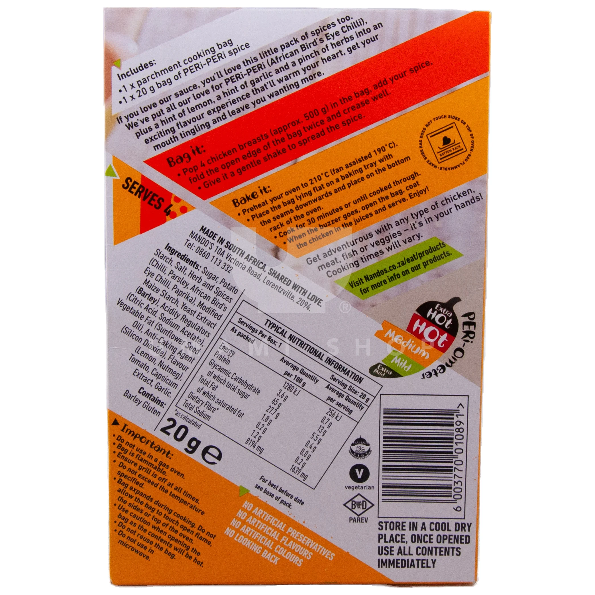 Peri-Peri Bag & Bake Medium - Image 2
