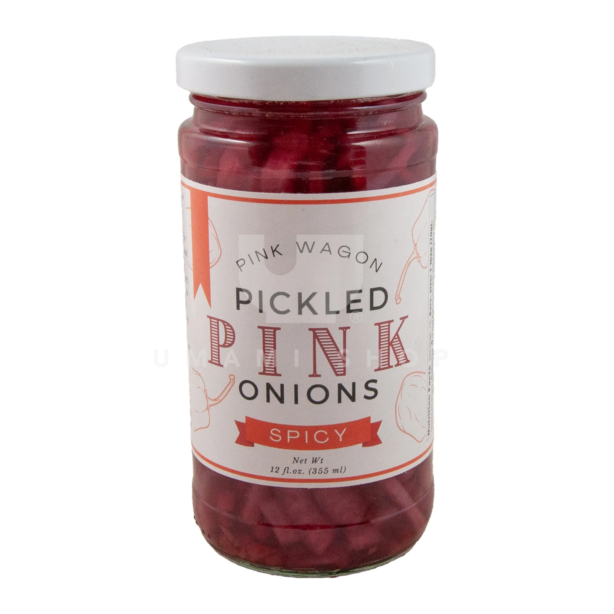 Pickled Pink Onions (Spicy)