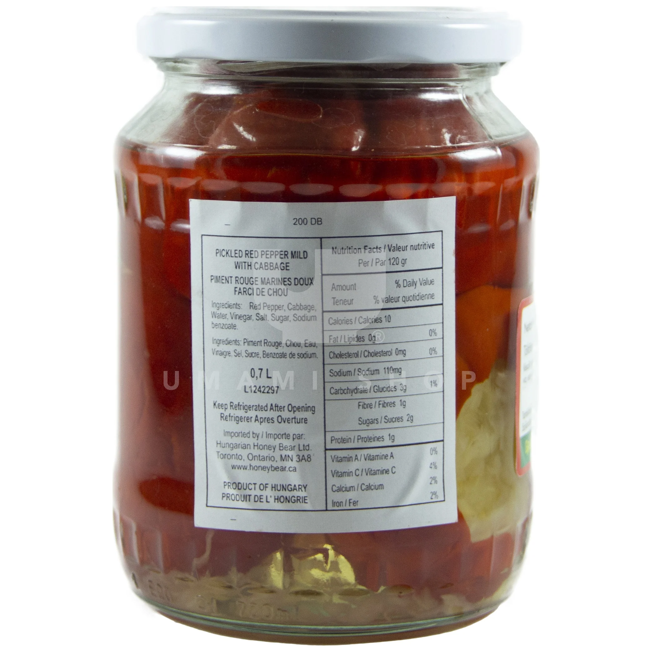 Pickled Red Peppers w/Cabbage MILD - Image 2