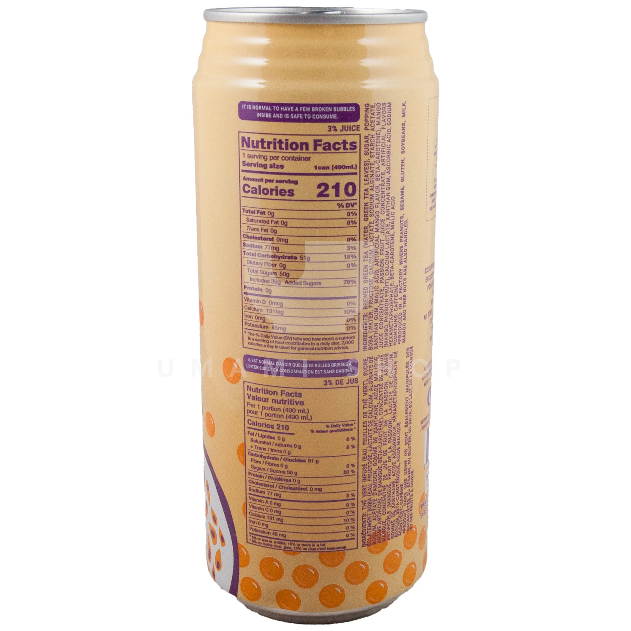 Popping Boba Mango-PF Green Tea - Image 2