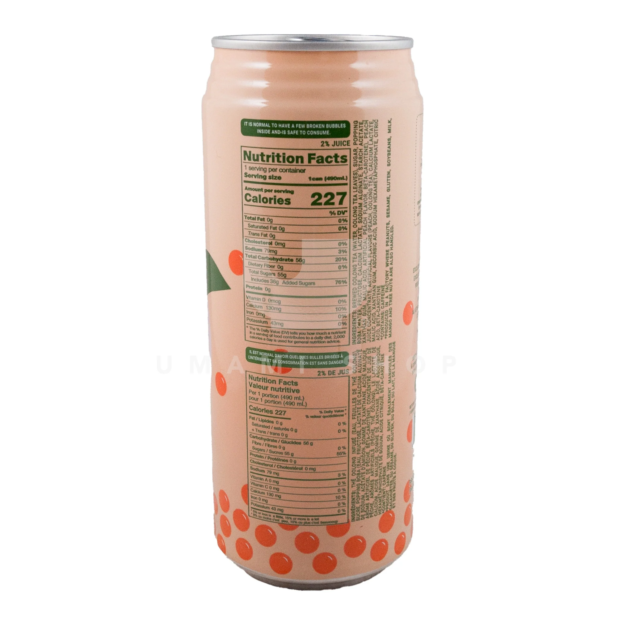 Popping Boba Peach Oolong Tea - Image 2