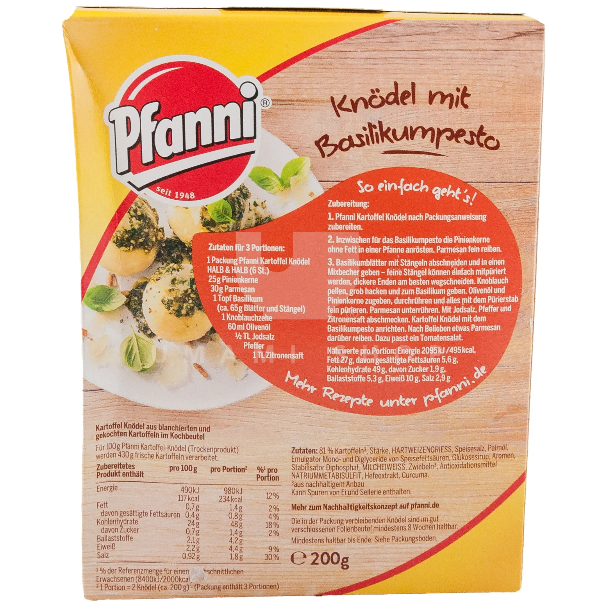 Potato Dumpling Half & Half  6Pcs - Image 2