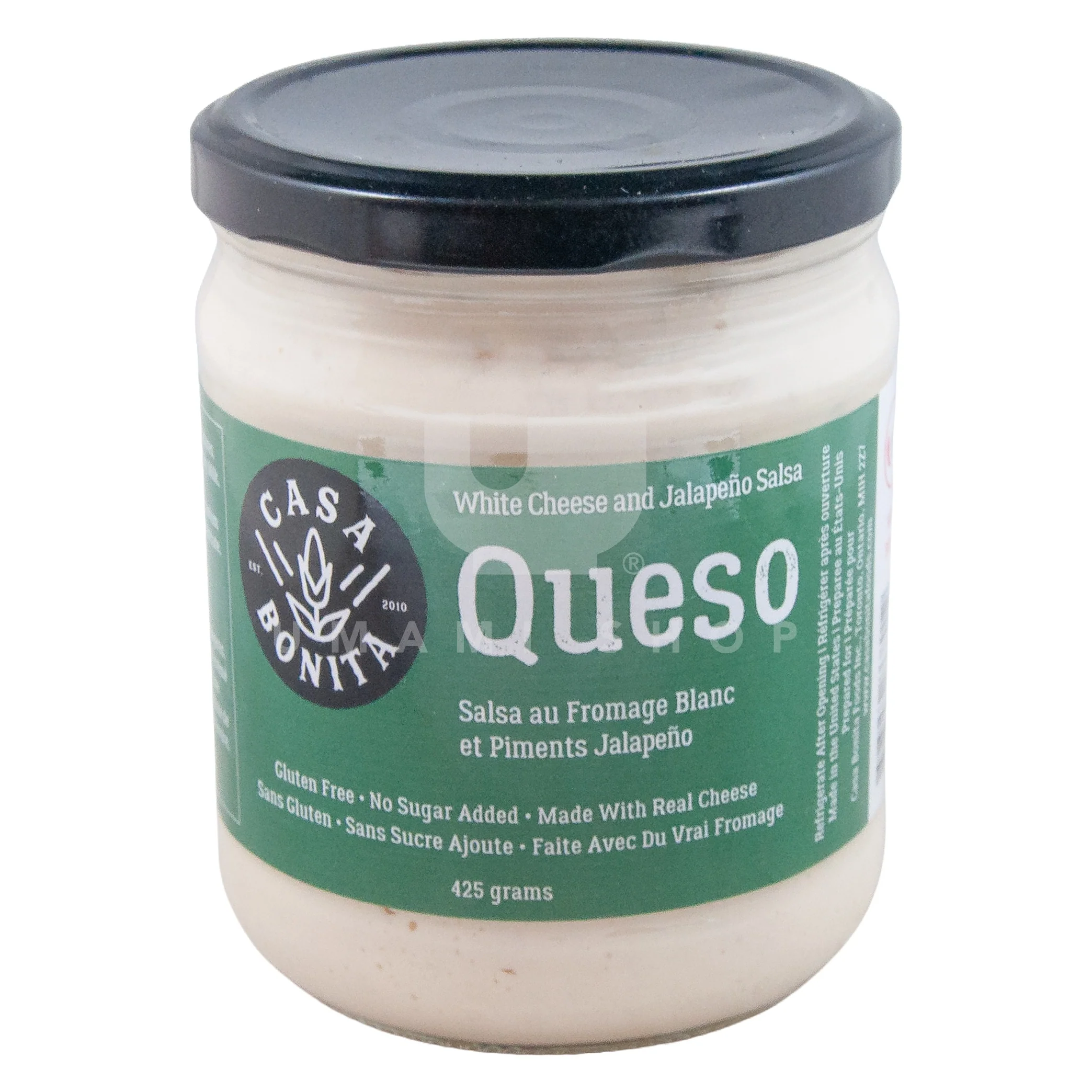 Queso White Cheese and Jalapeno Salsa (GF)