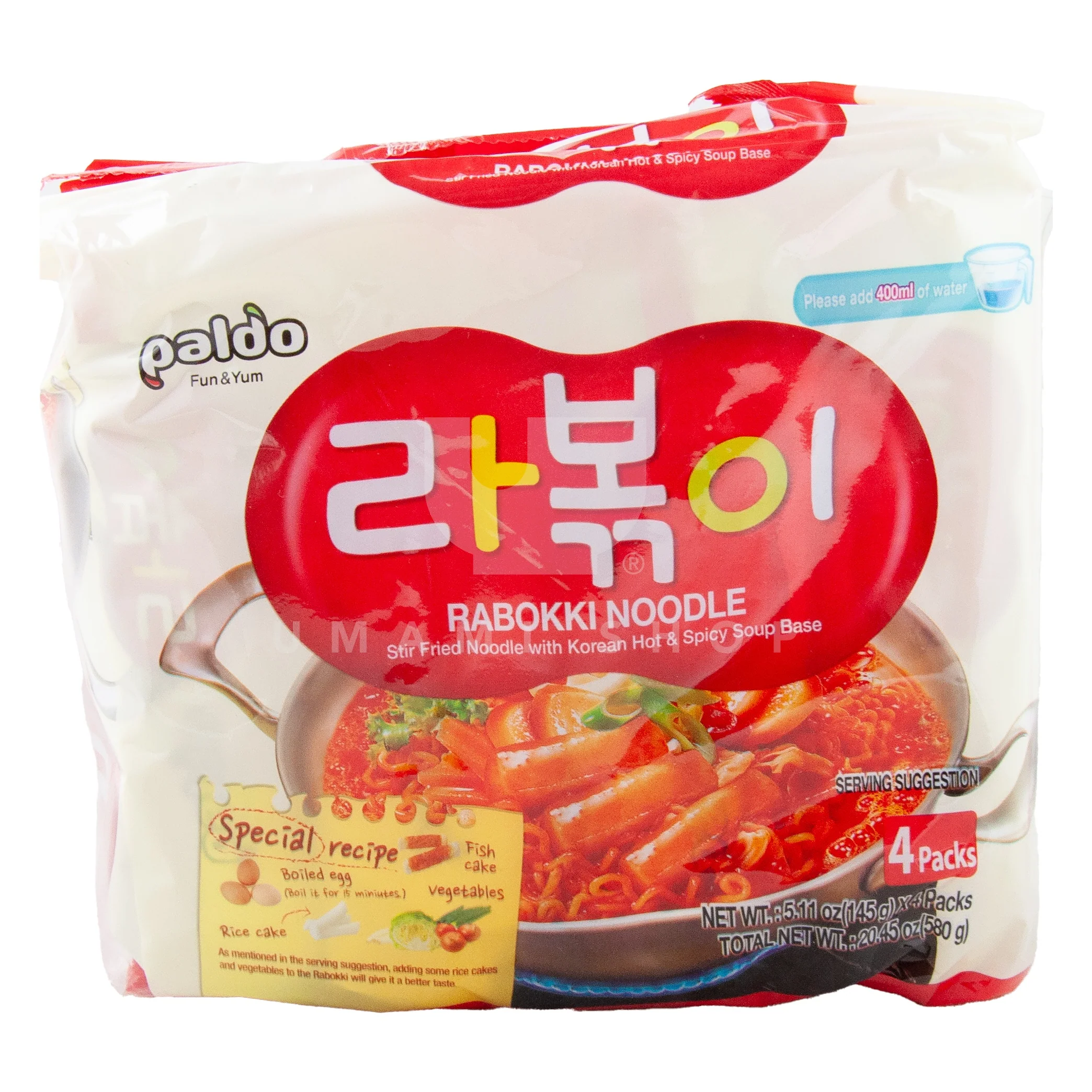 Rabokki Stir Fried Noodle 4xPack