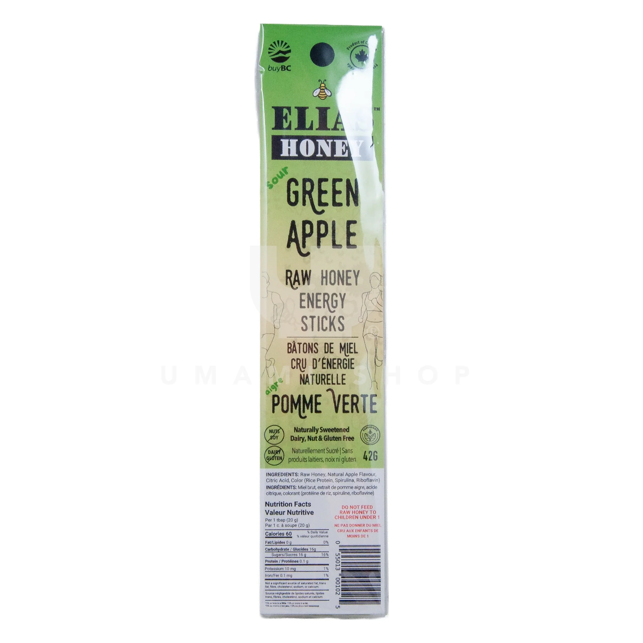 Raw Honey Energy Sticks "Green Apple"