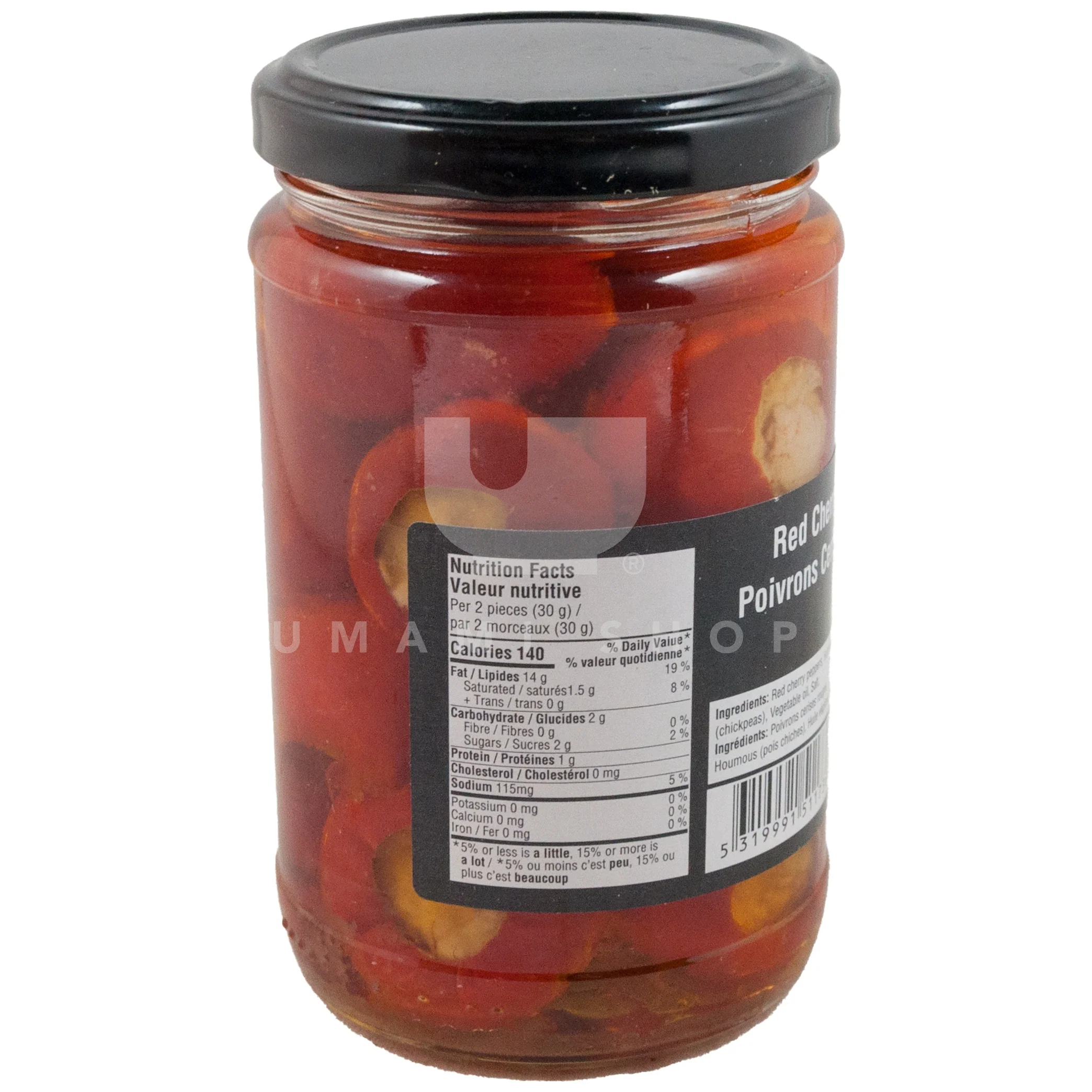 Red Cherry Peppers w/Hummus - Image 2