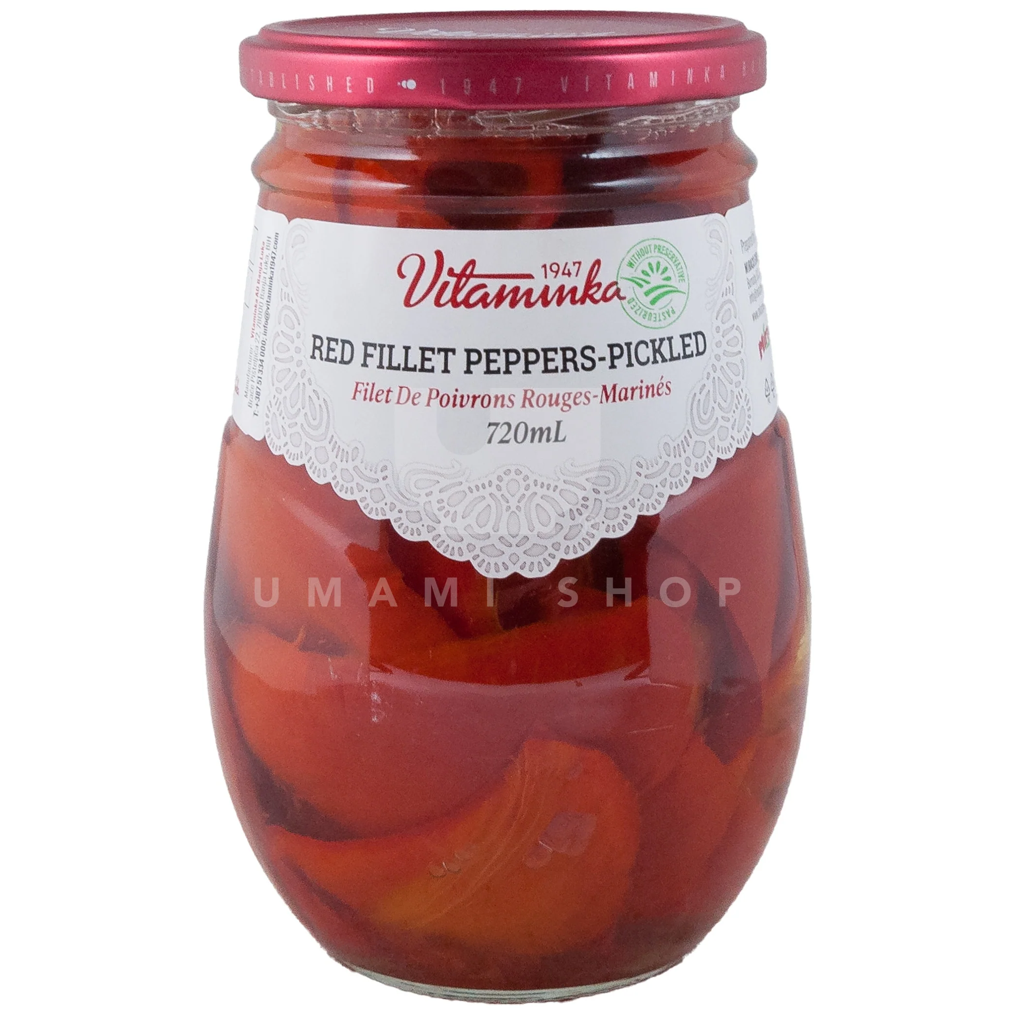 Red Fillet Peppers (Pickled)