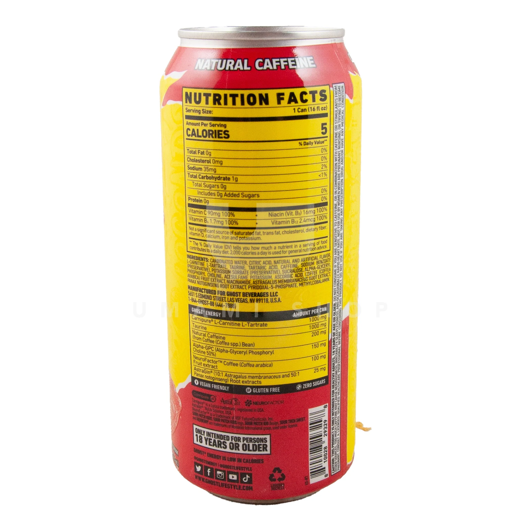 Redberry Sour Patch Energy Drink - Image 2