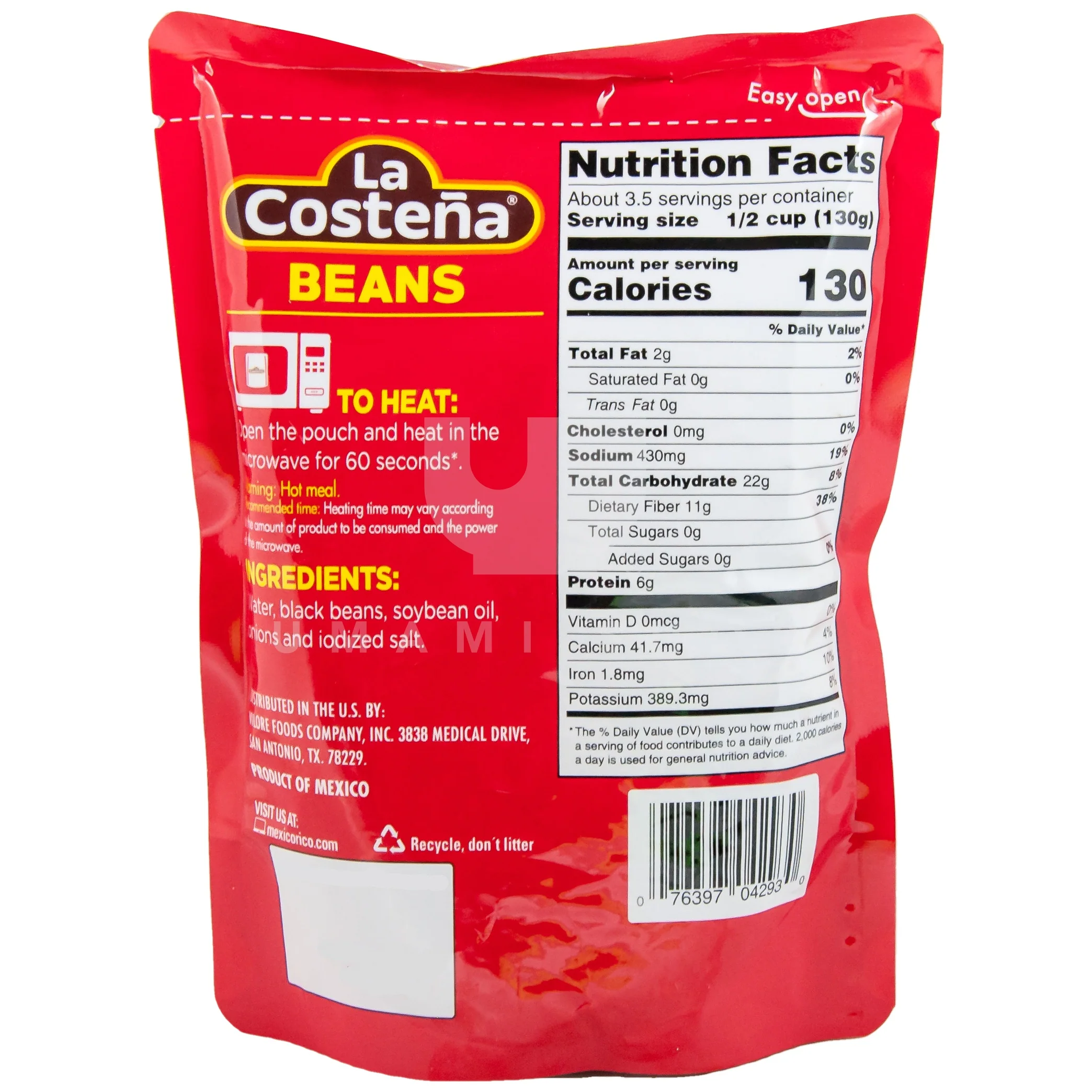 Refried Black Beans Pouch - Image 2