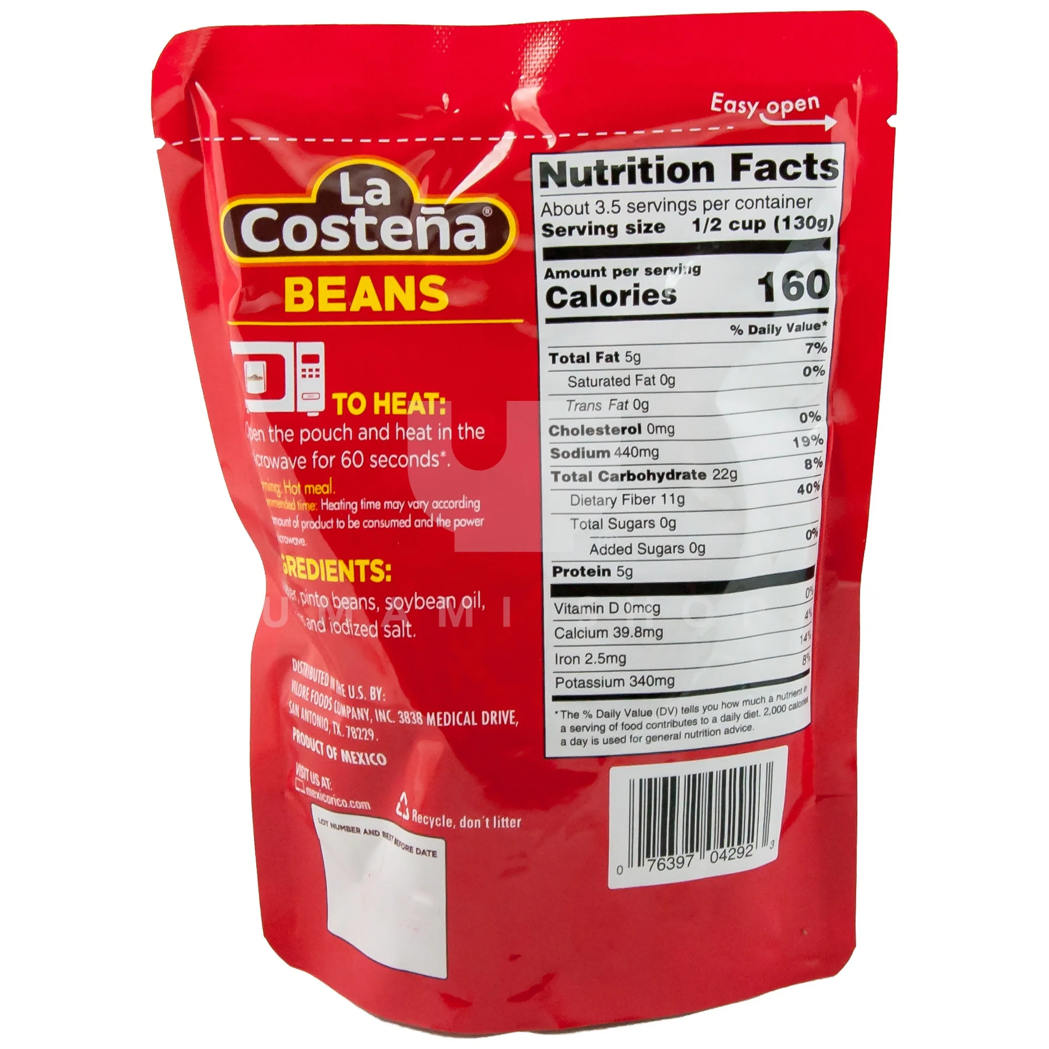 Refried Pinto Beans Pouch - Image 2