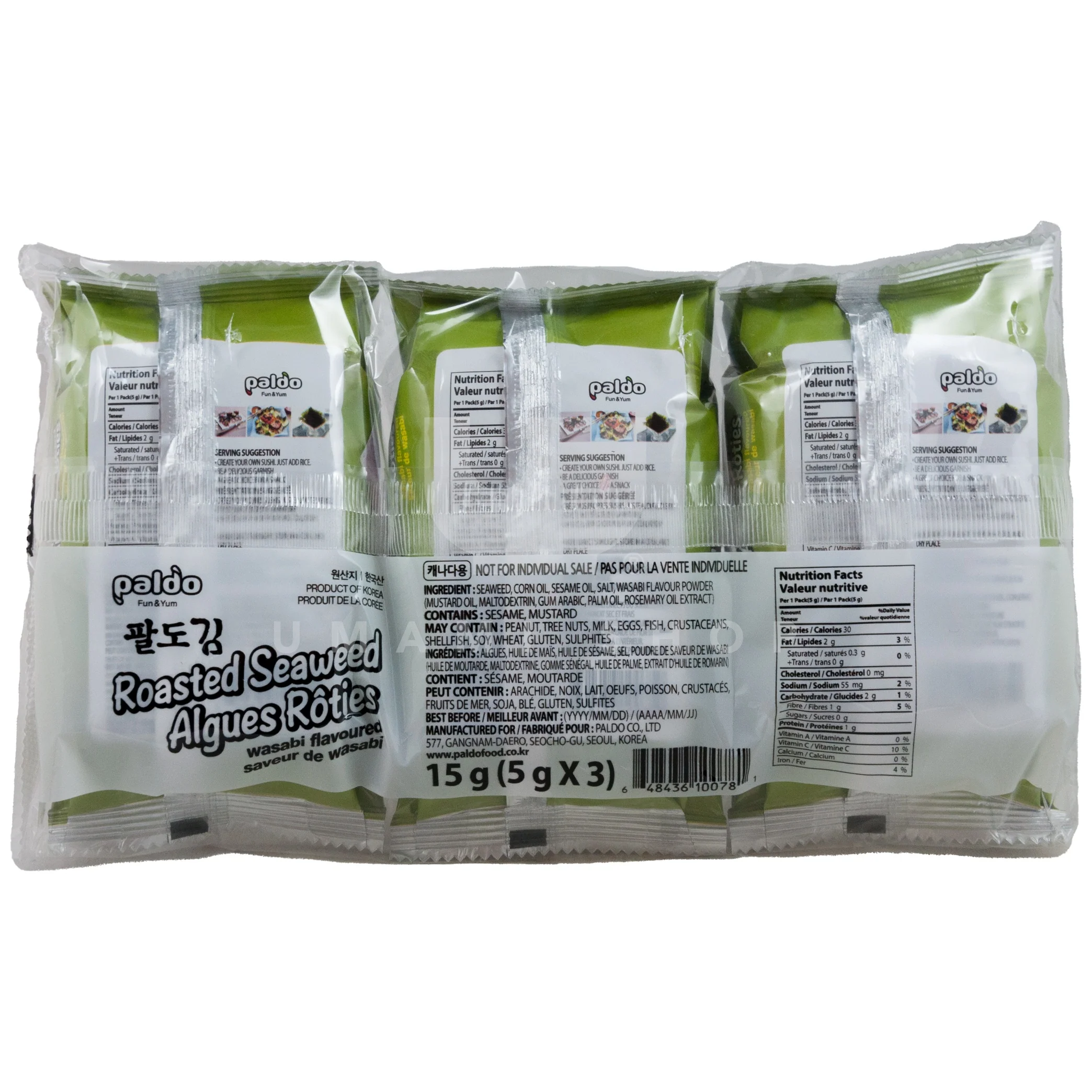 Roasted Seaweed Wasabi 3xPack - Image 2