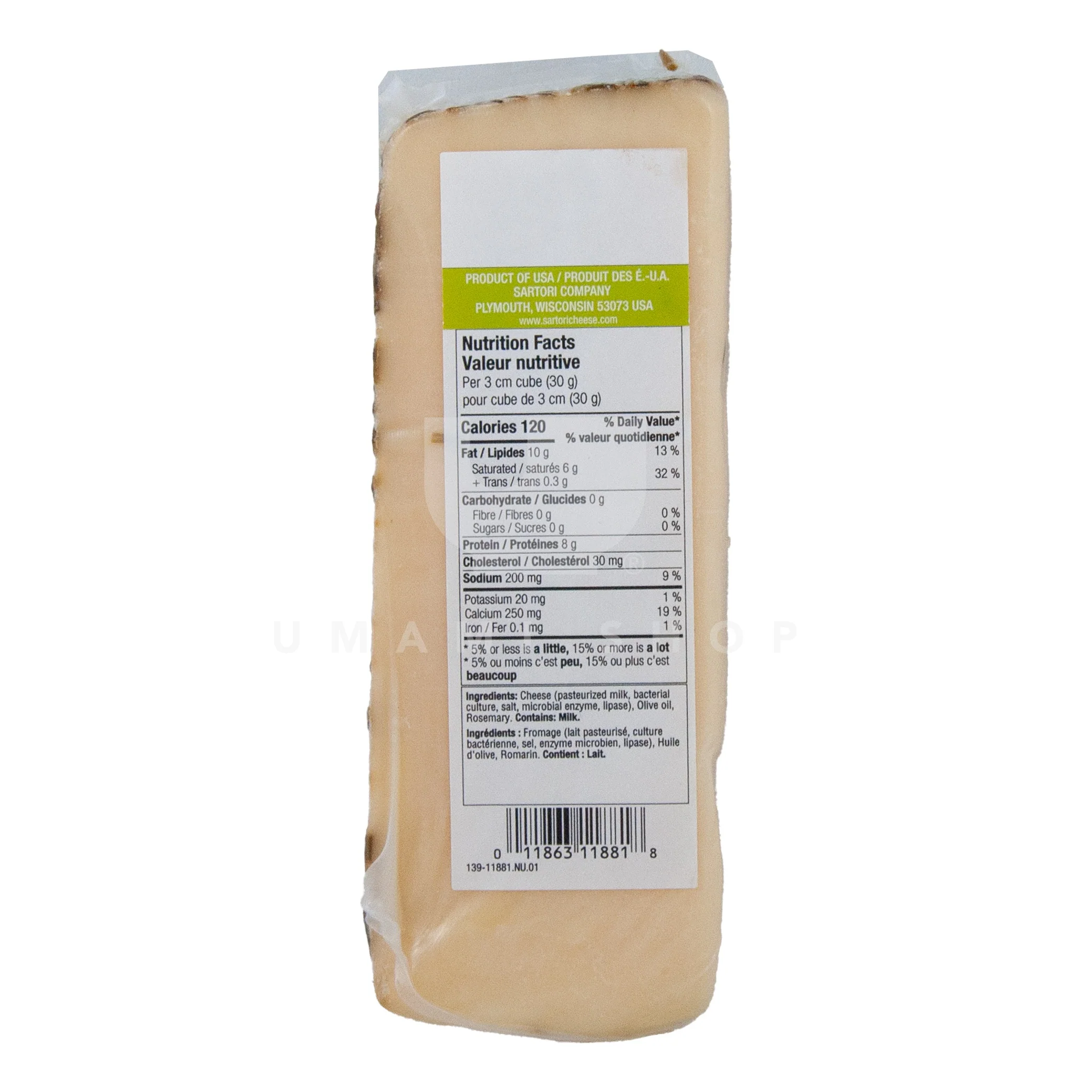 Rosemary & Olive Oil Asiago Cheese - Image 2