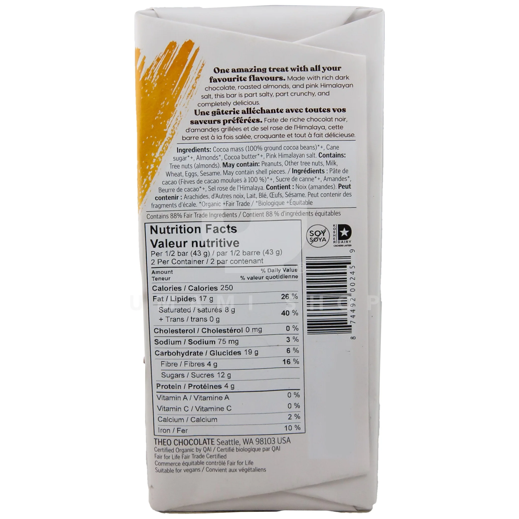 Salted Almond 70% Organic - Image 2