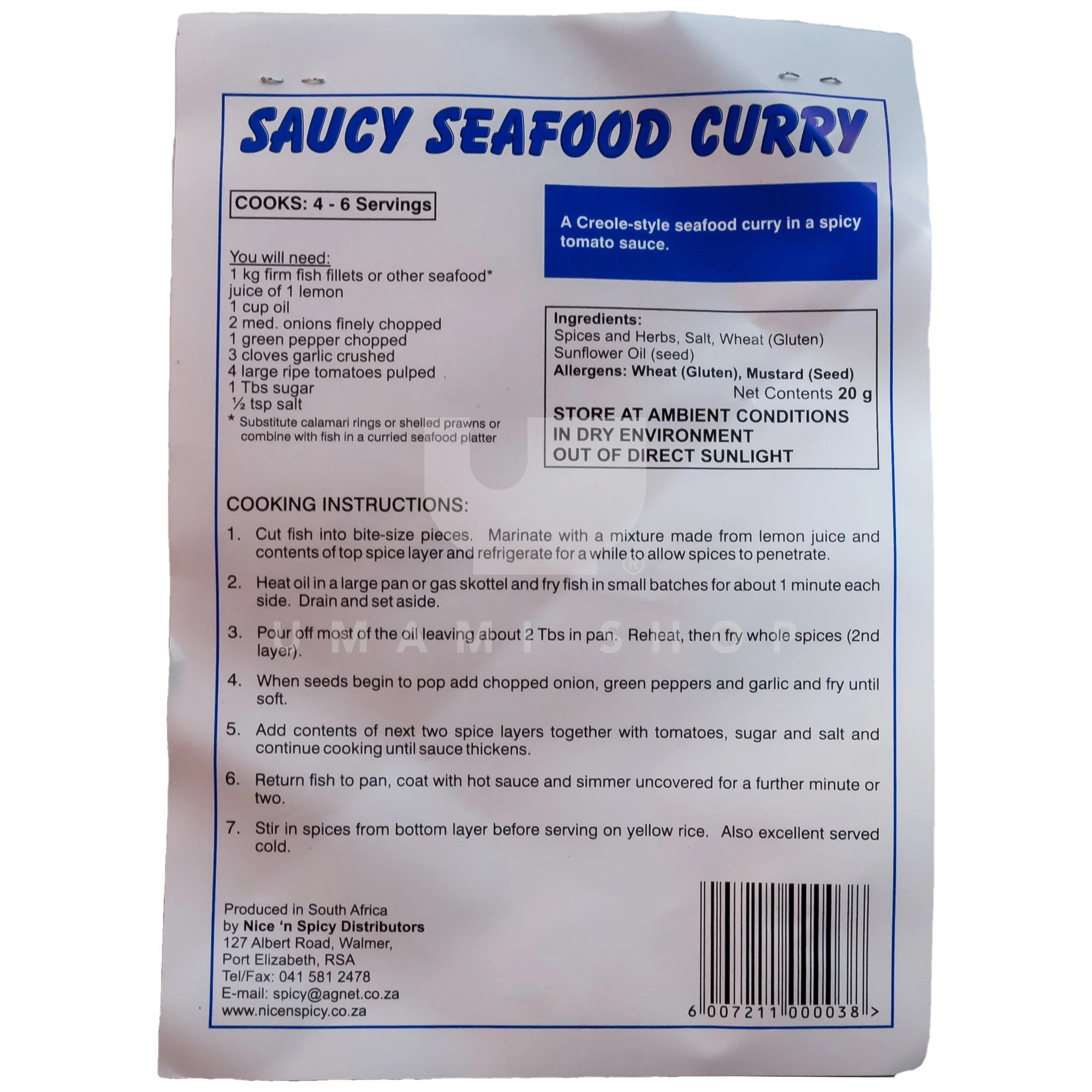 Saucy Seafood Curry Mix - Image 2